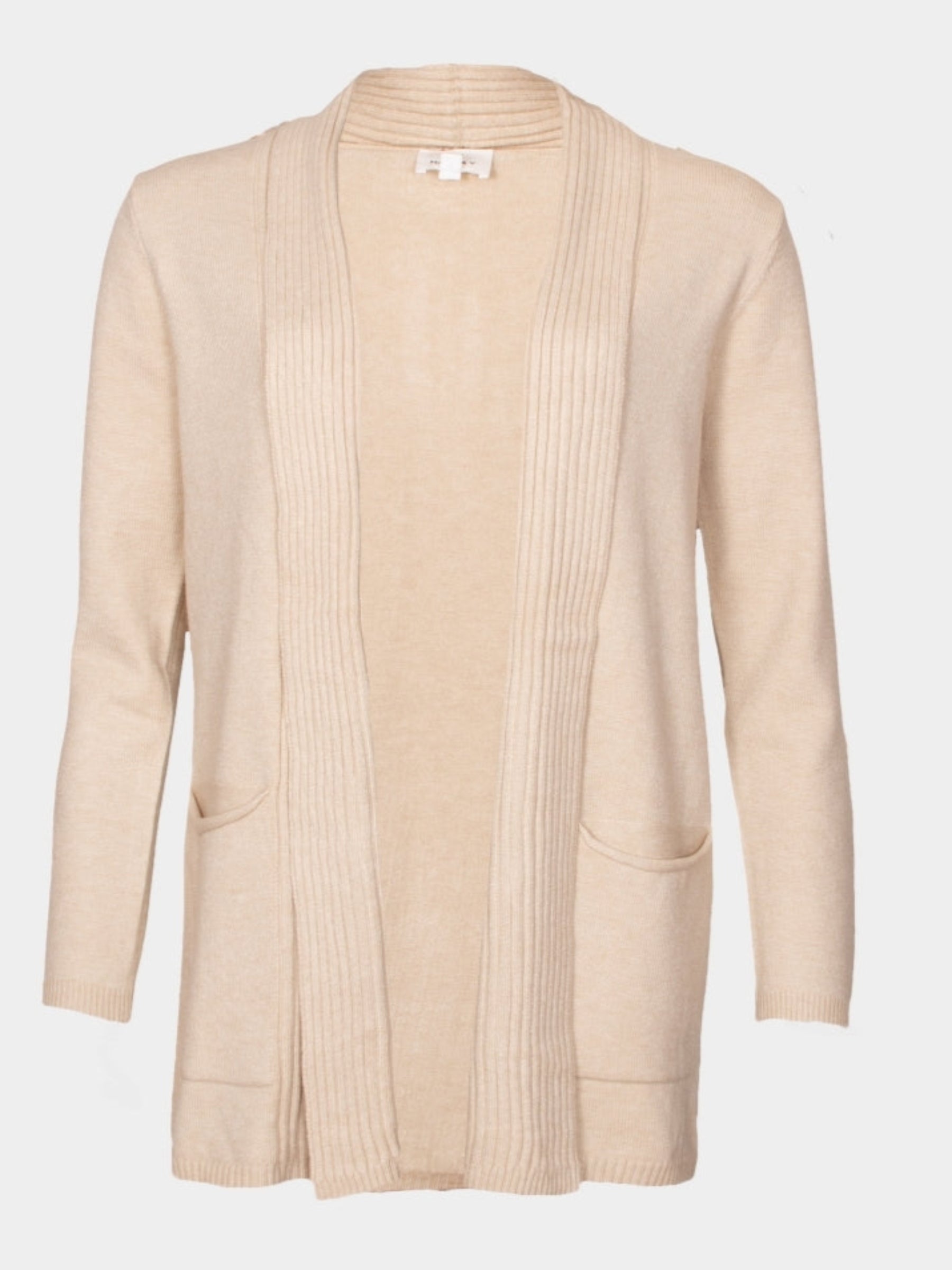 Bonnie edge to edge knit coatigan oatmeal