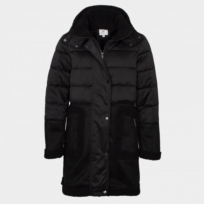 Winoda midi puffer coat Black