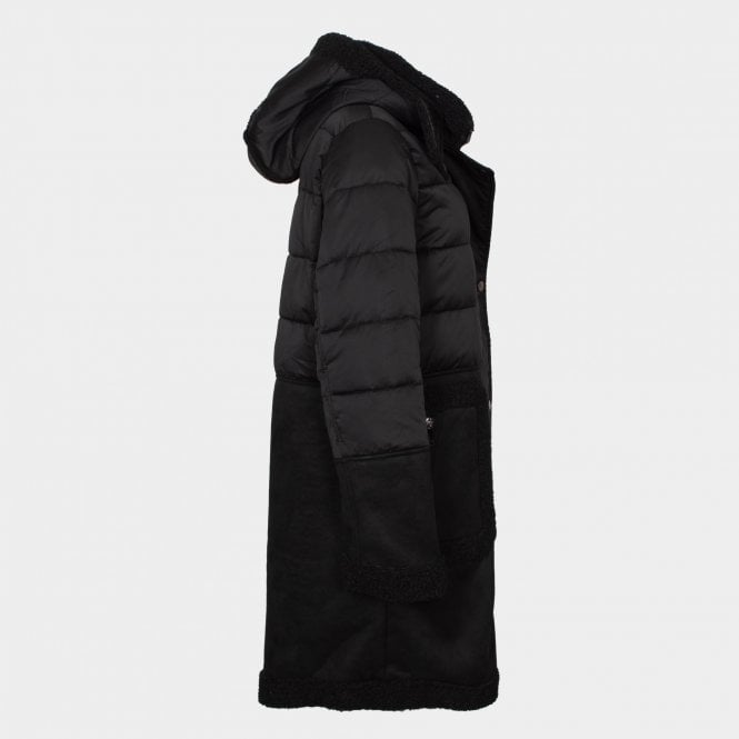 Winoda midi puffer coat Black