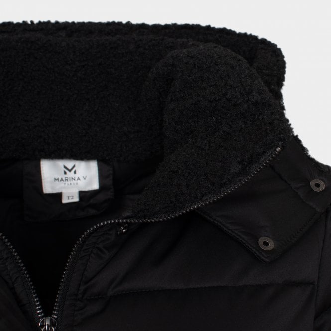 Winoda midi puffer coat Black