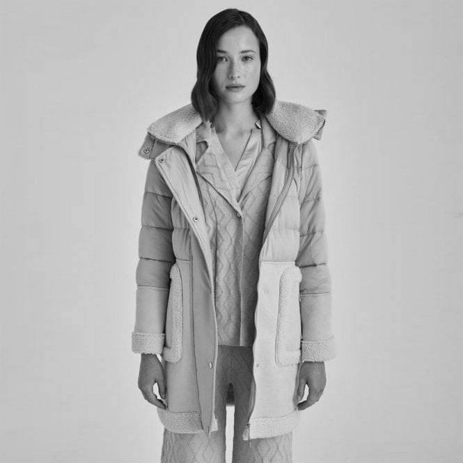 Winoda midi puffer coat Black