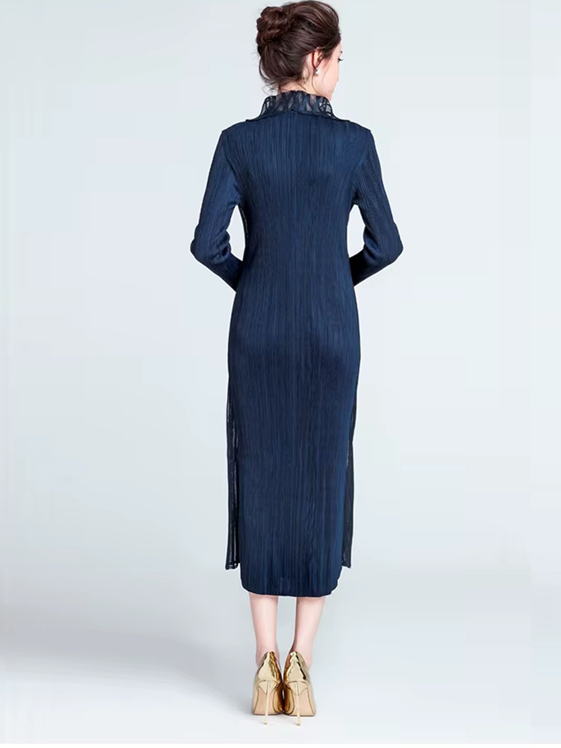 Natalia - Pleated shrug dress