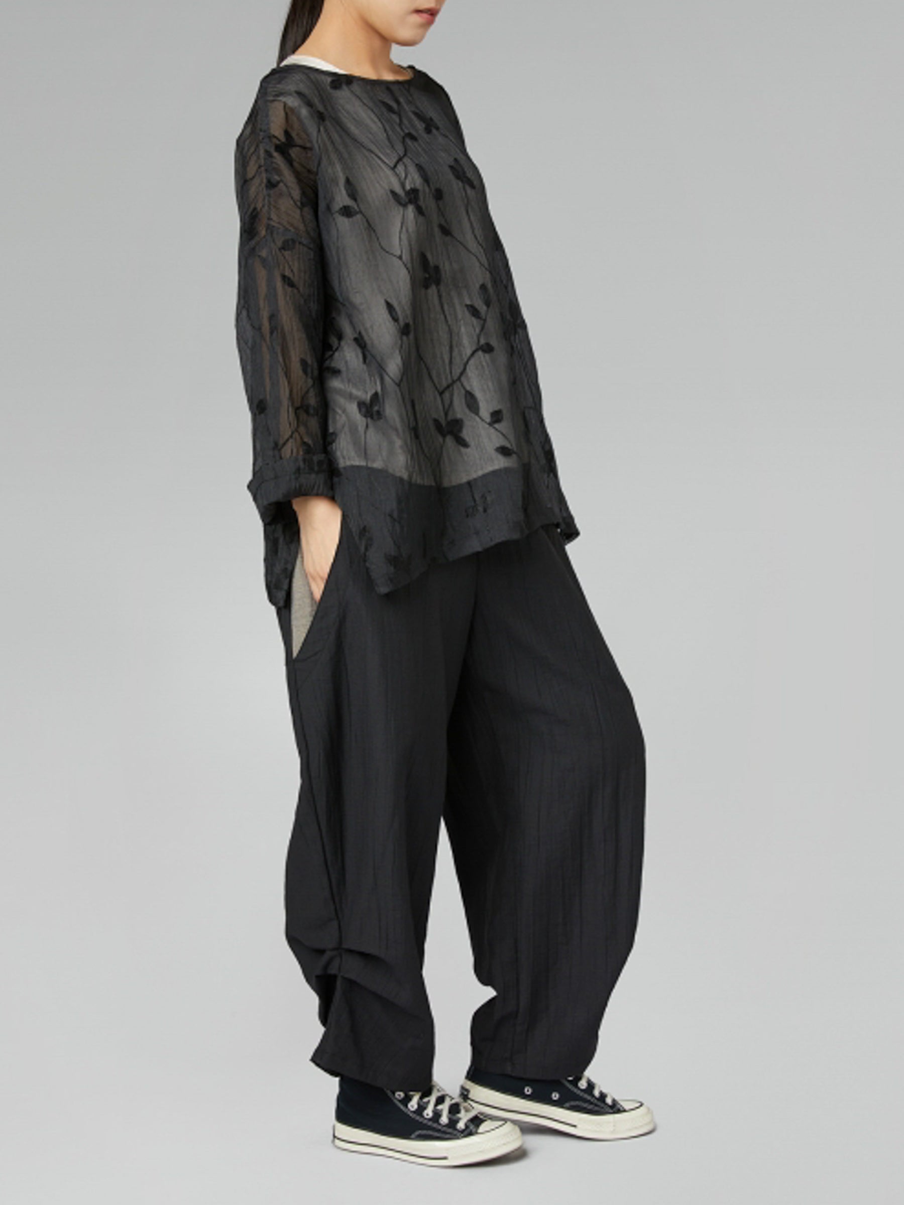 Ava - Contrast pocket trouser