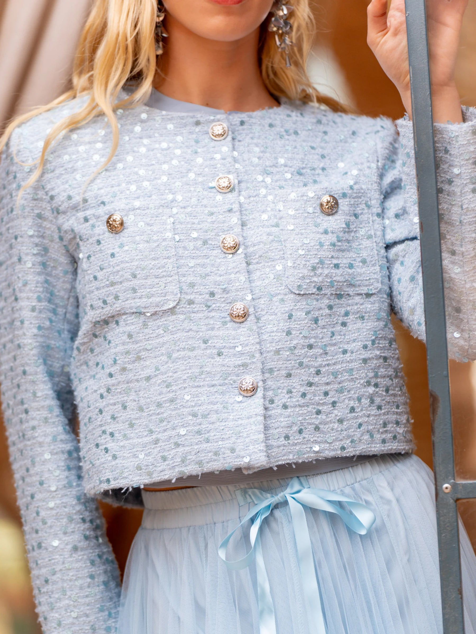 Mahe - sequin waisted jacket