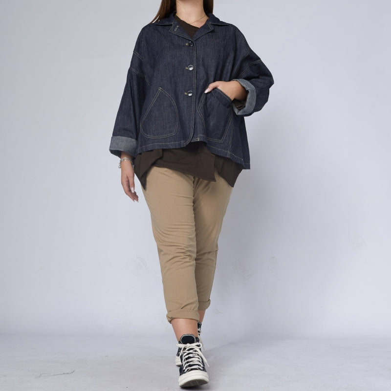 Adera - Denim a-line jacket