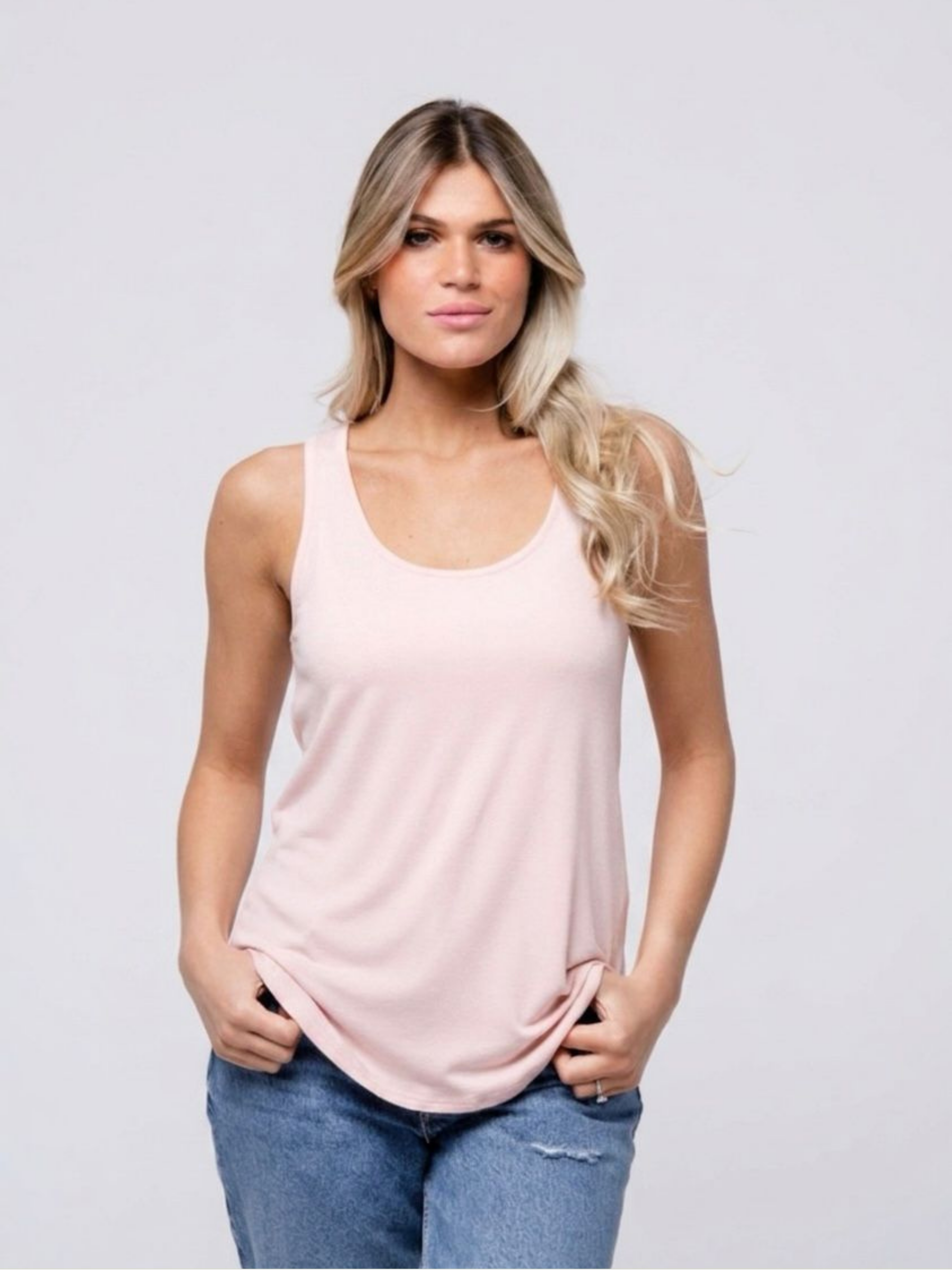 Lucy - Essential tank top Blush