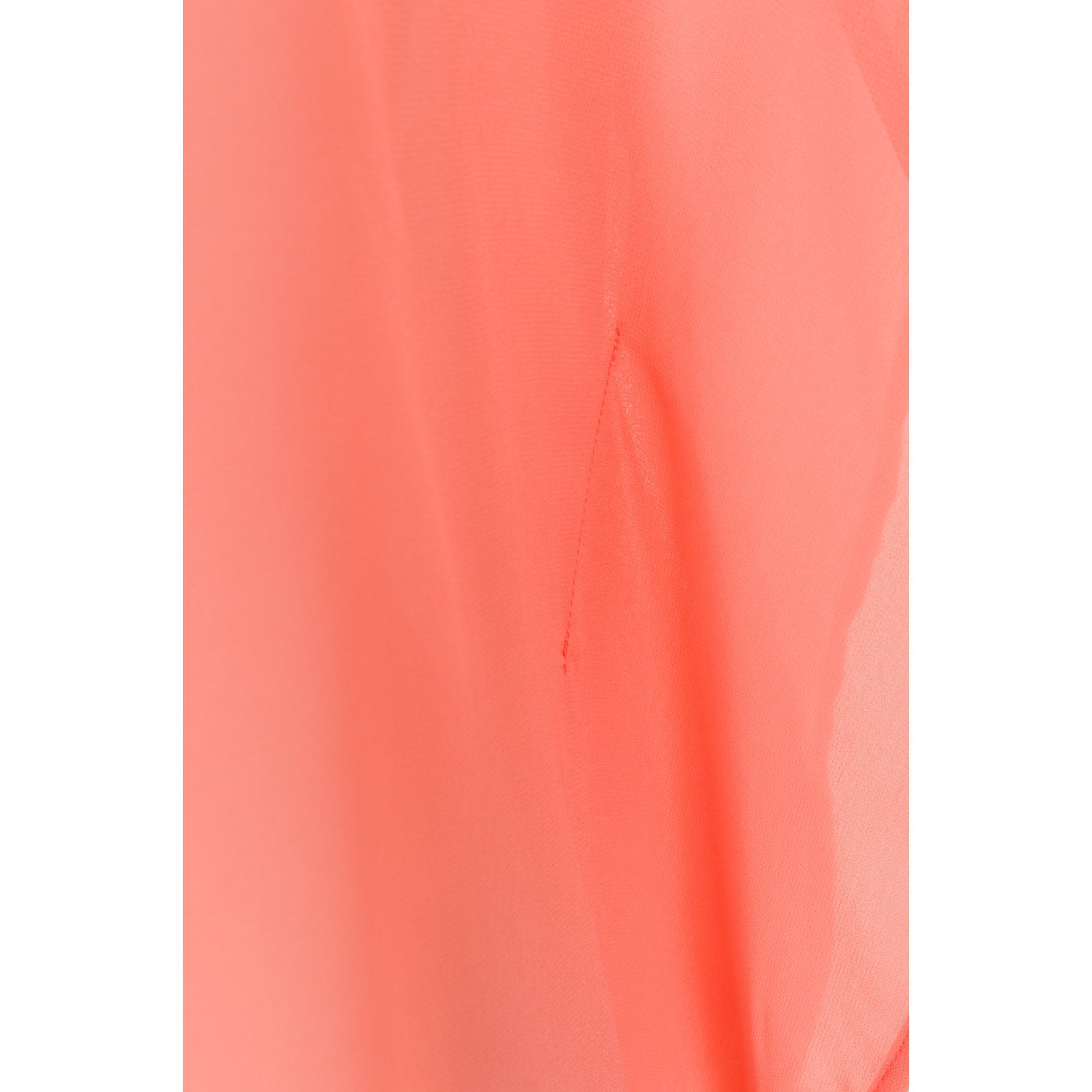 Rina coral chiffon waterfall back top