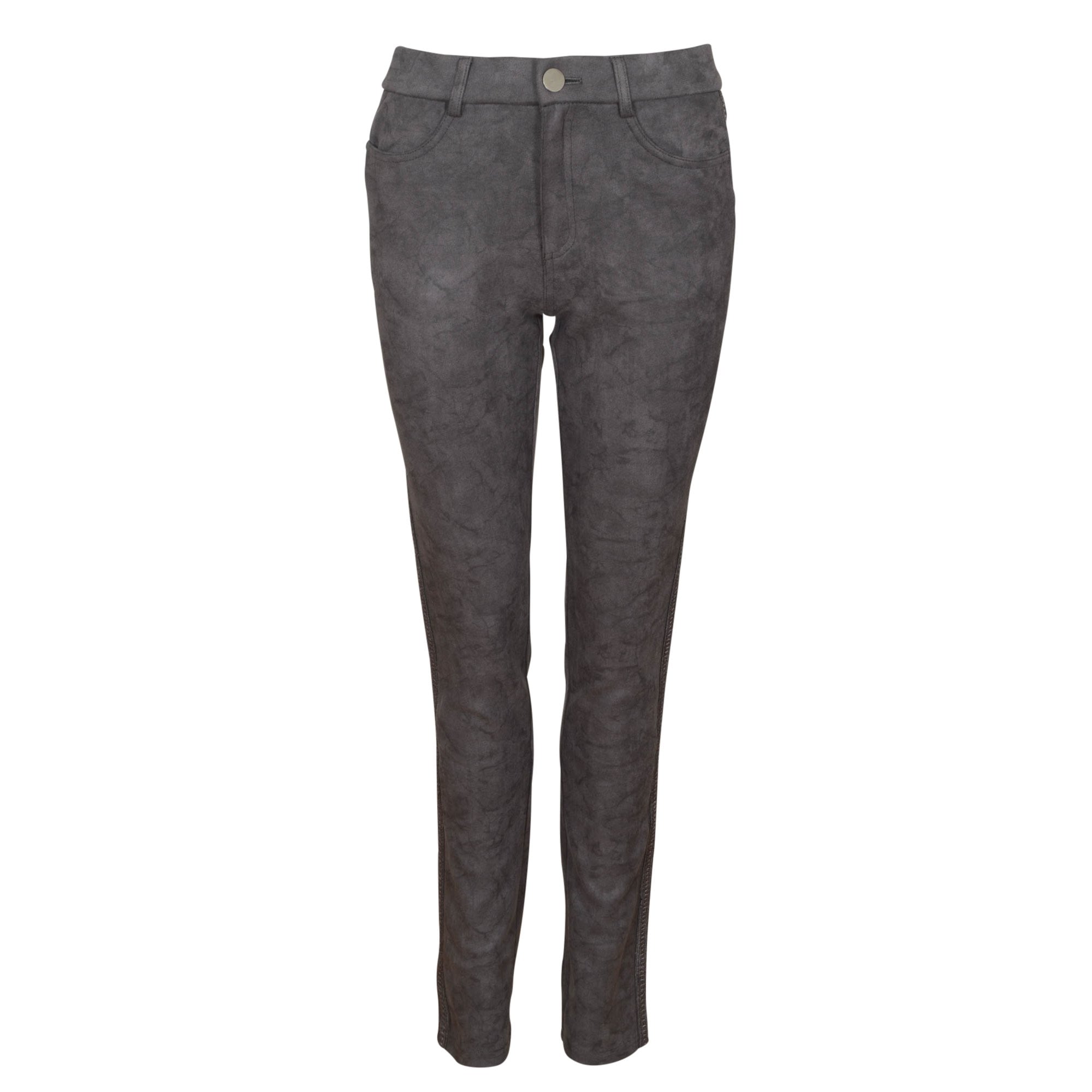 Scarlett grey straight leg stretch trouser