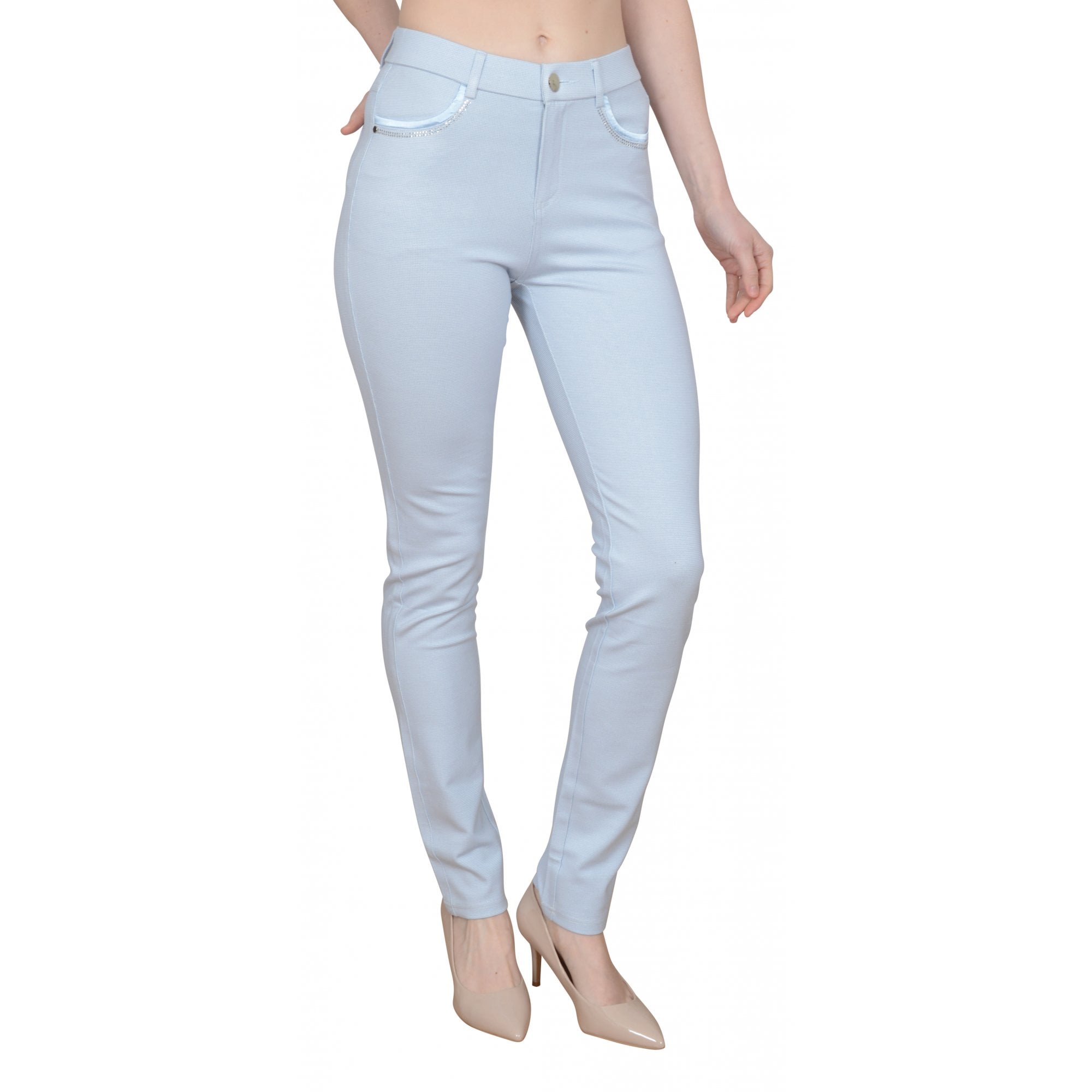 Selena blue print trouser