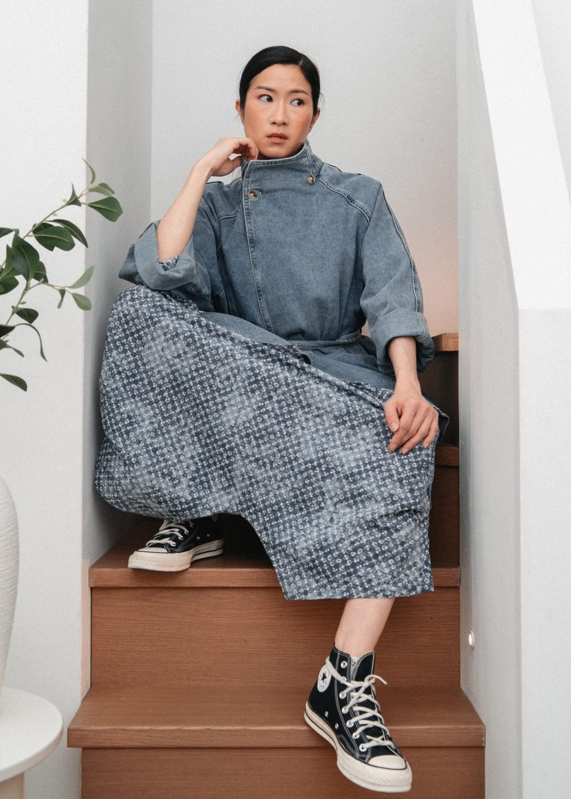 Rosin - Printed pintuck trouser