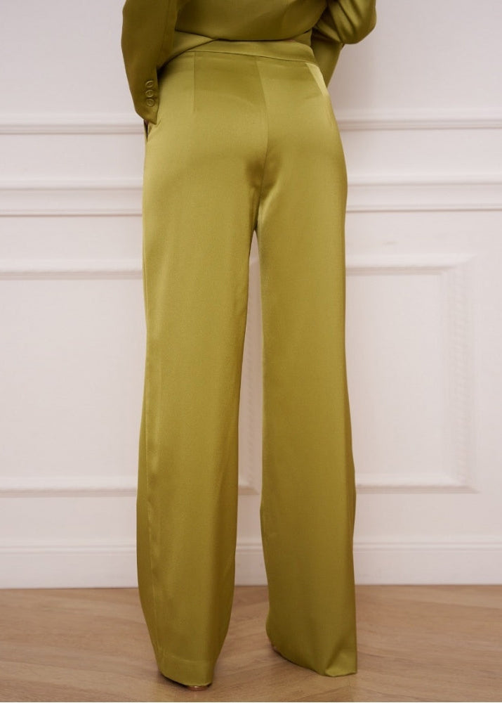 Kate Satin wide leg trouser