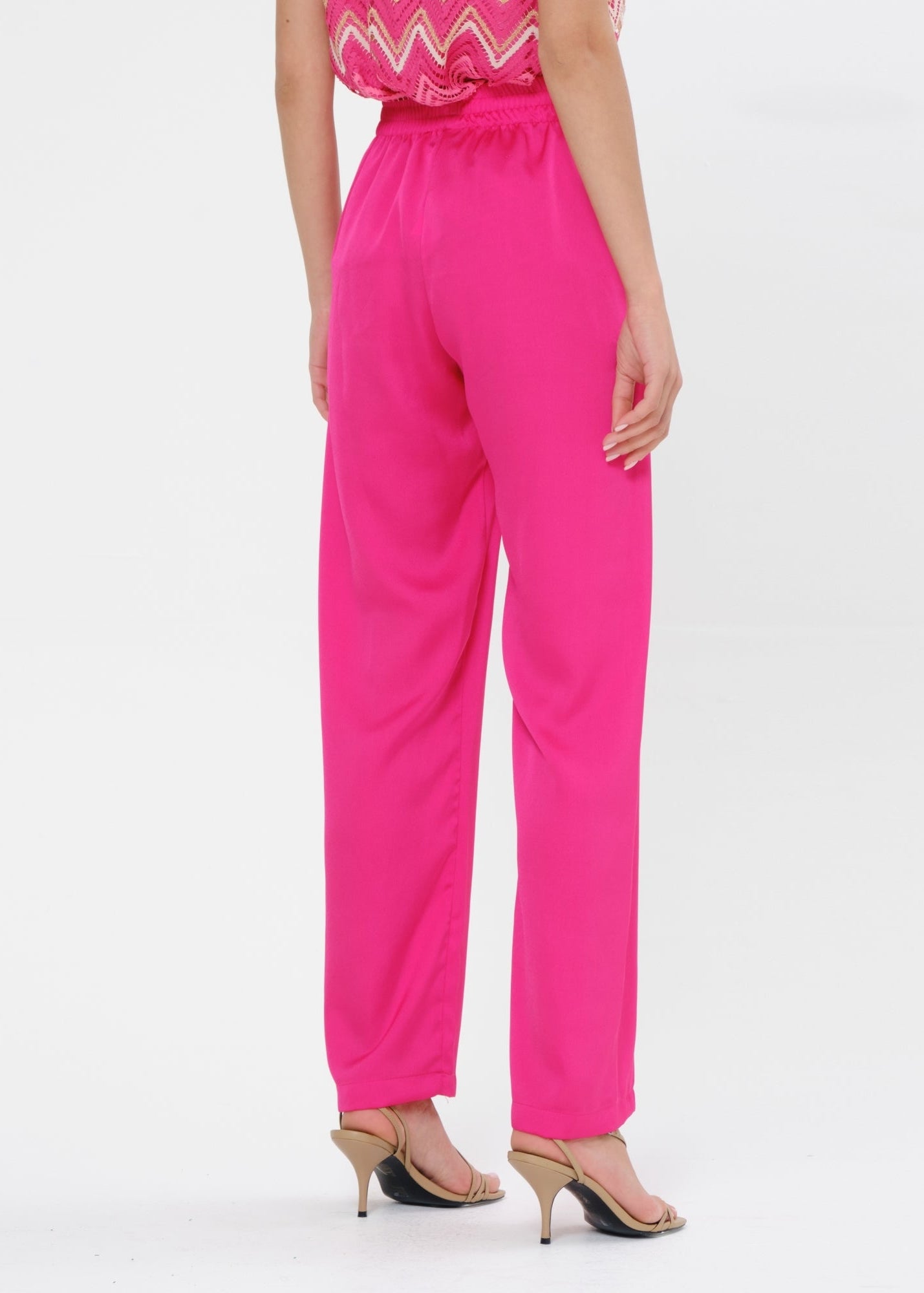 Pluzz hot pink relaxed fit trouser