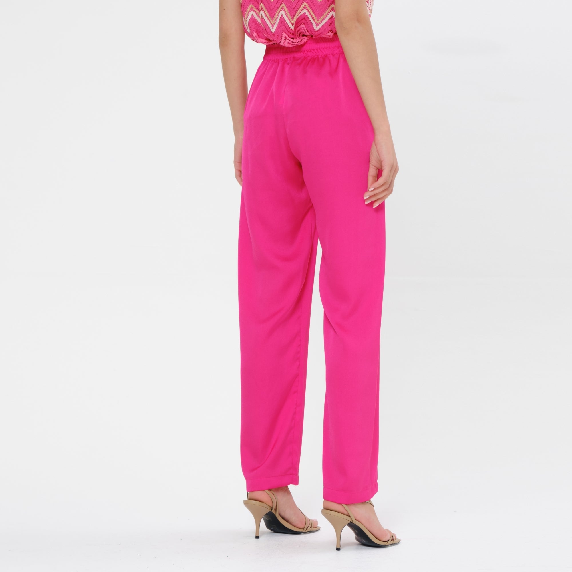 Pluzz hot pink relaxed fit trouser
