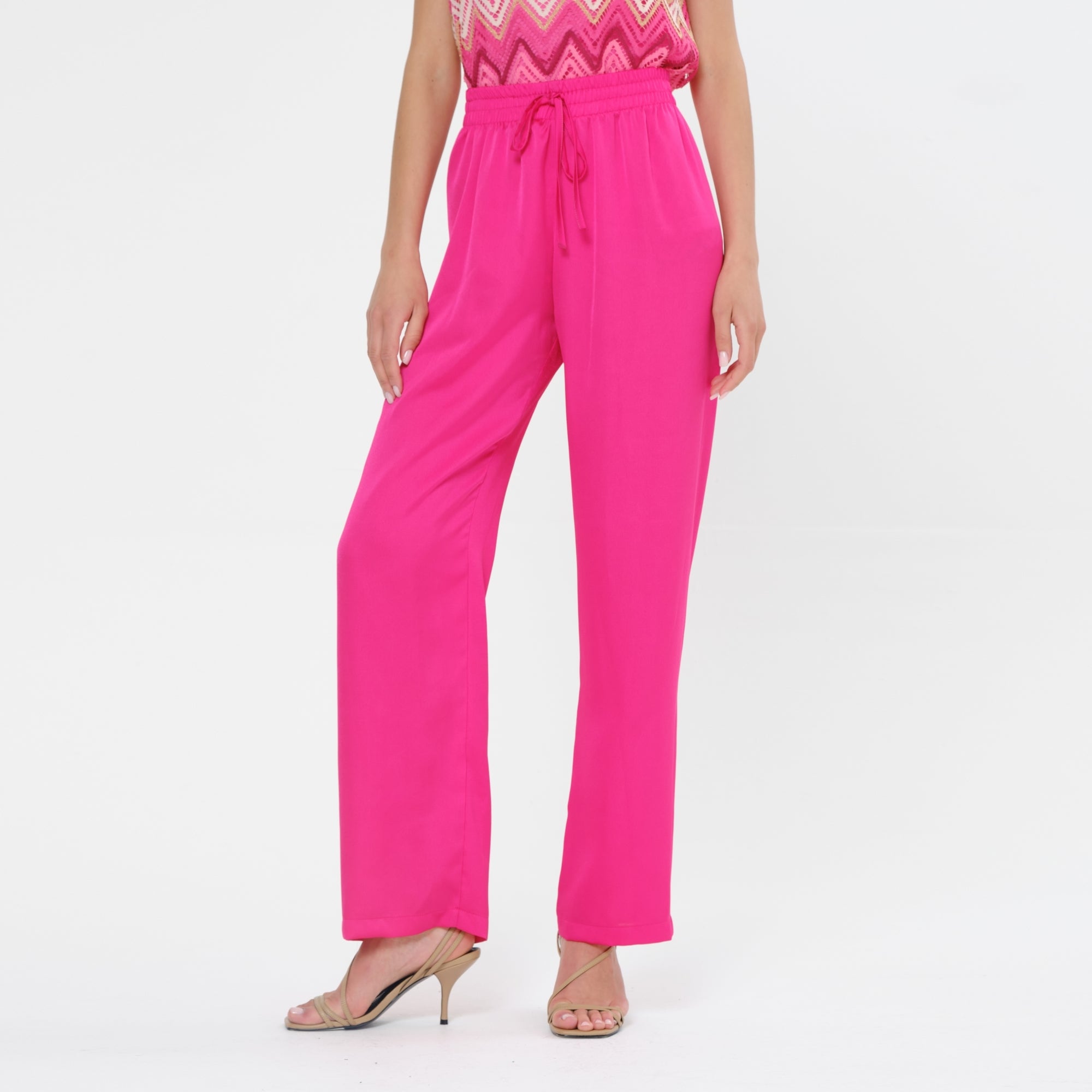 Pluzz hot pink relaxed fit trouser