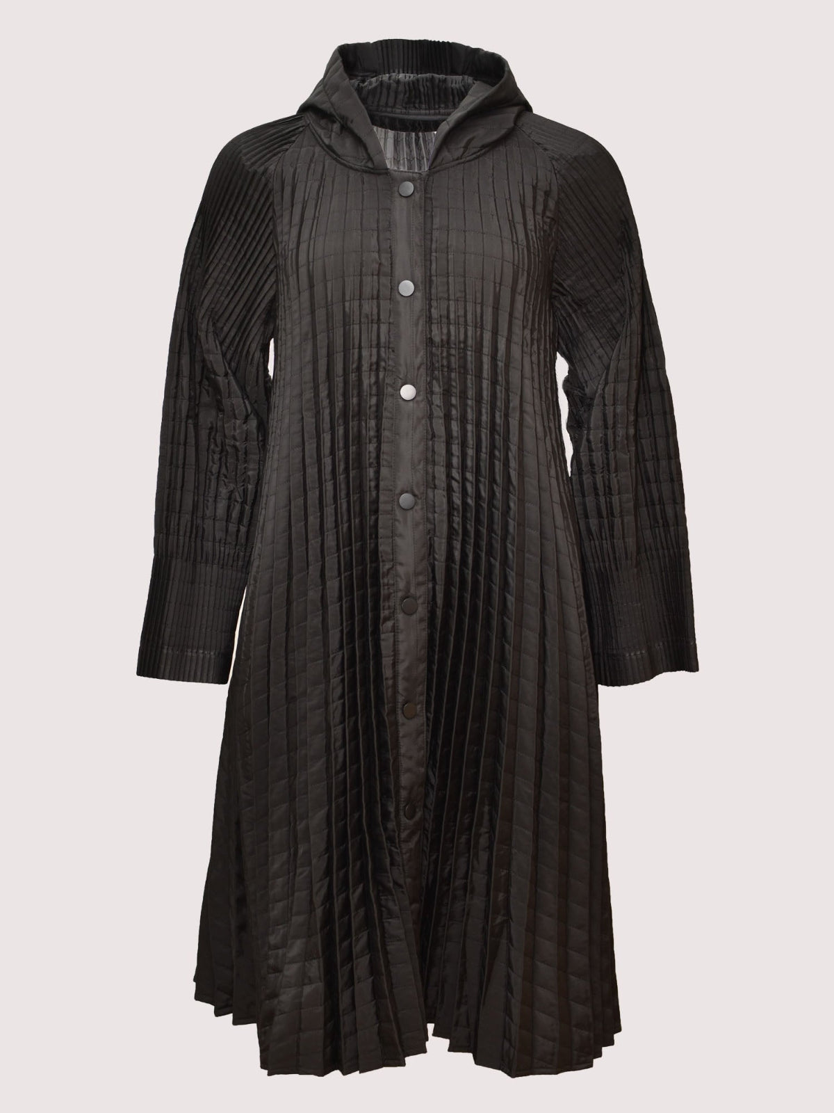Orla - Pleat hooded coat