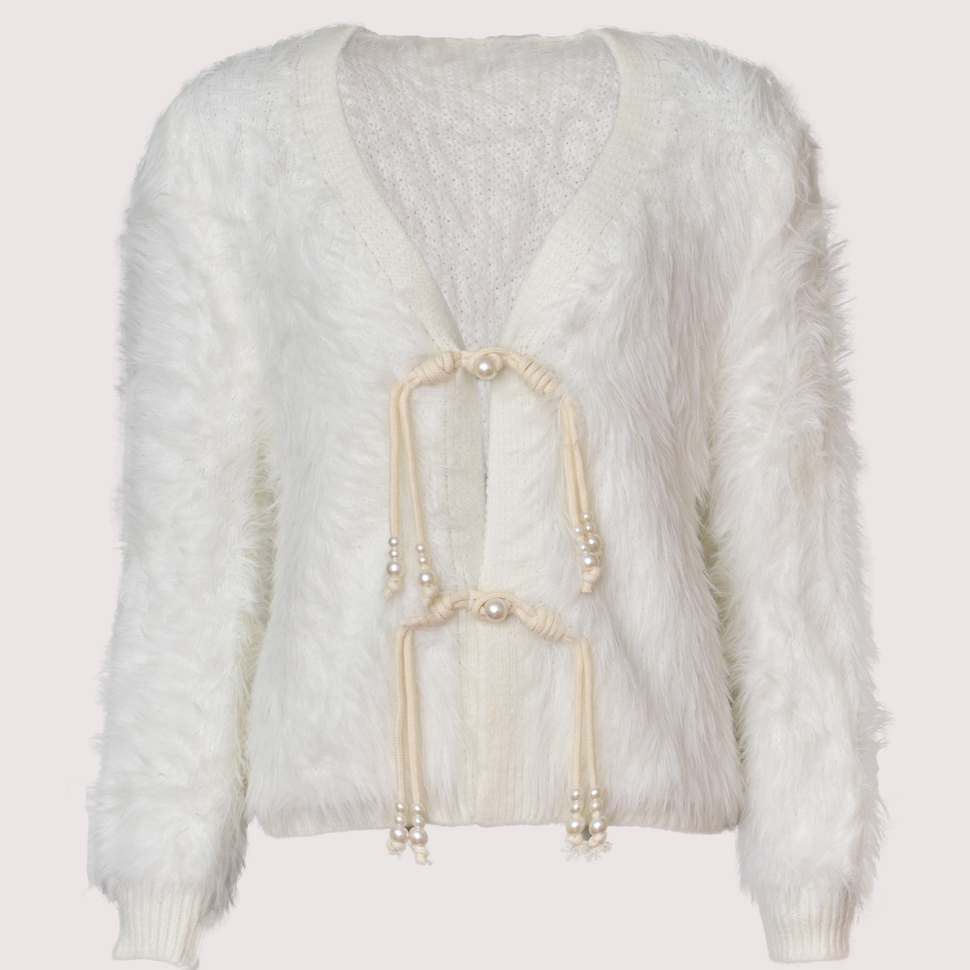 Bailey soft white faux fur jacket