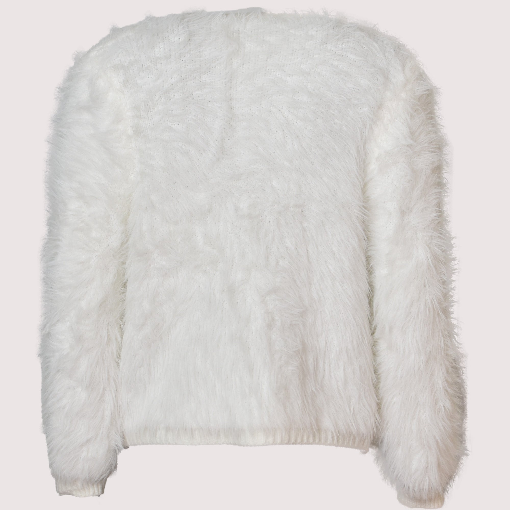 Bailey soft white faux fur jacket