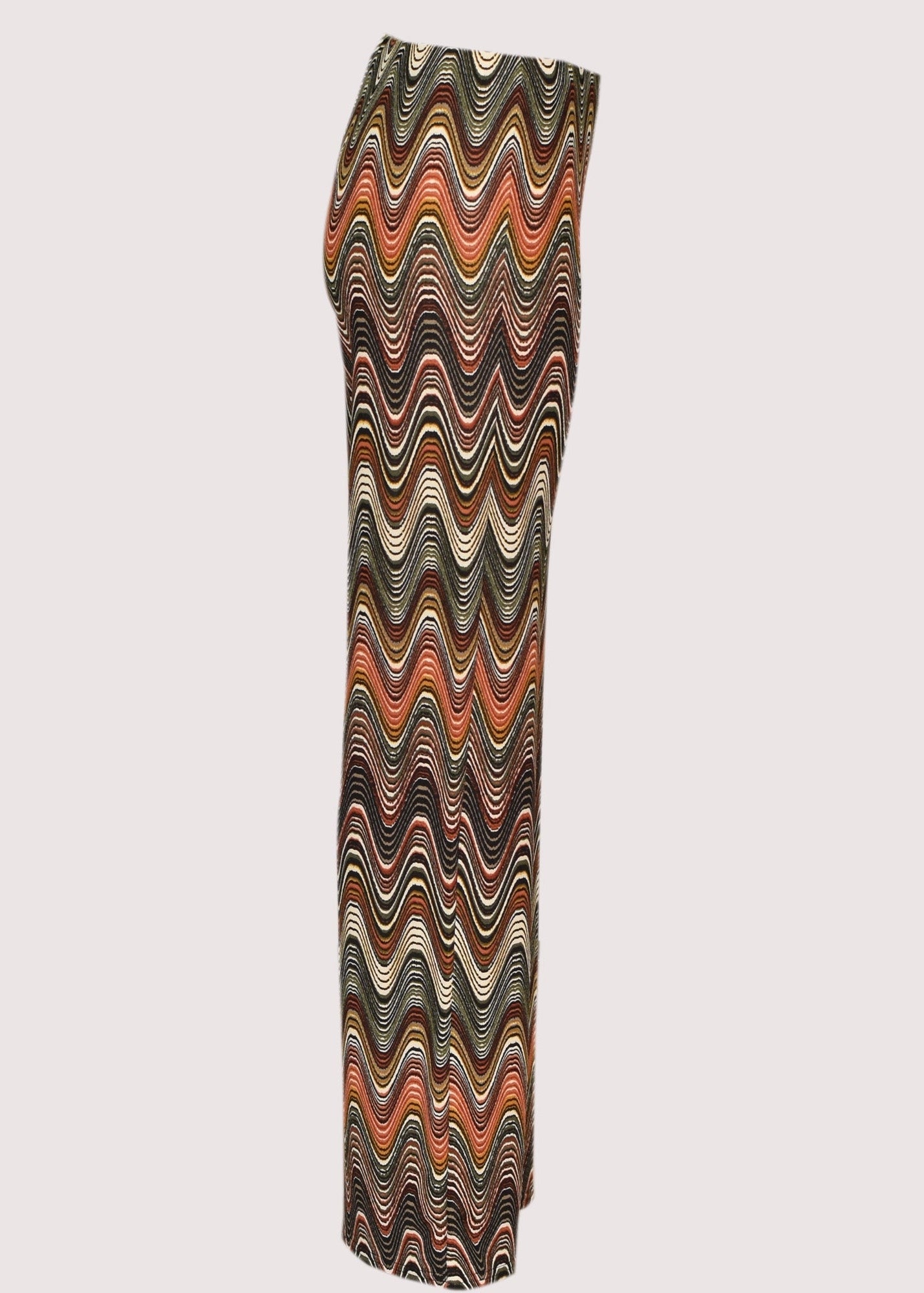 Guax sage multi brushed printed palazzo trouser