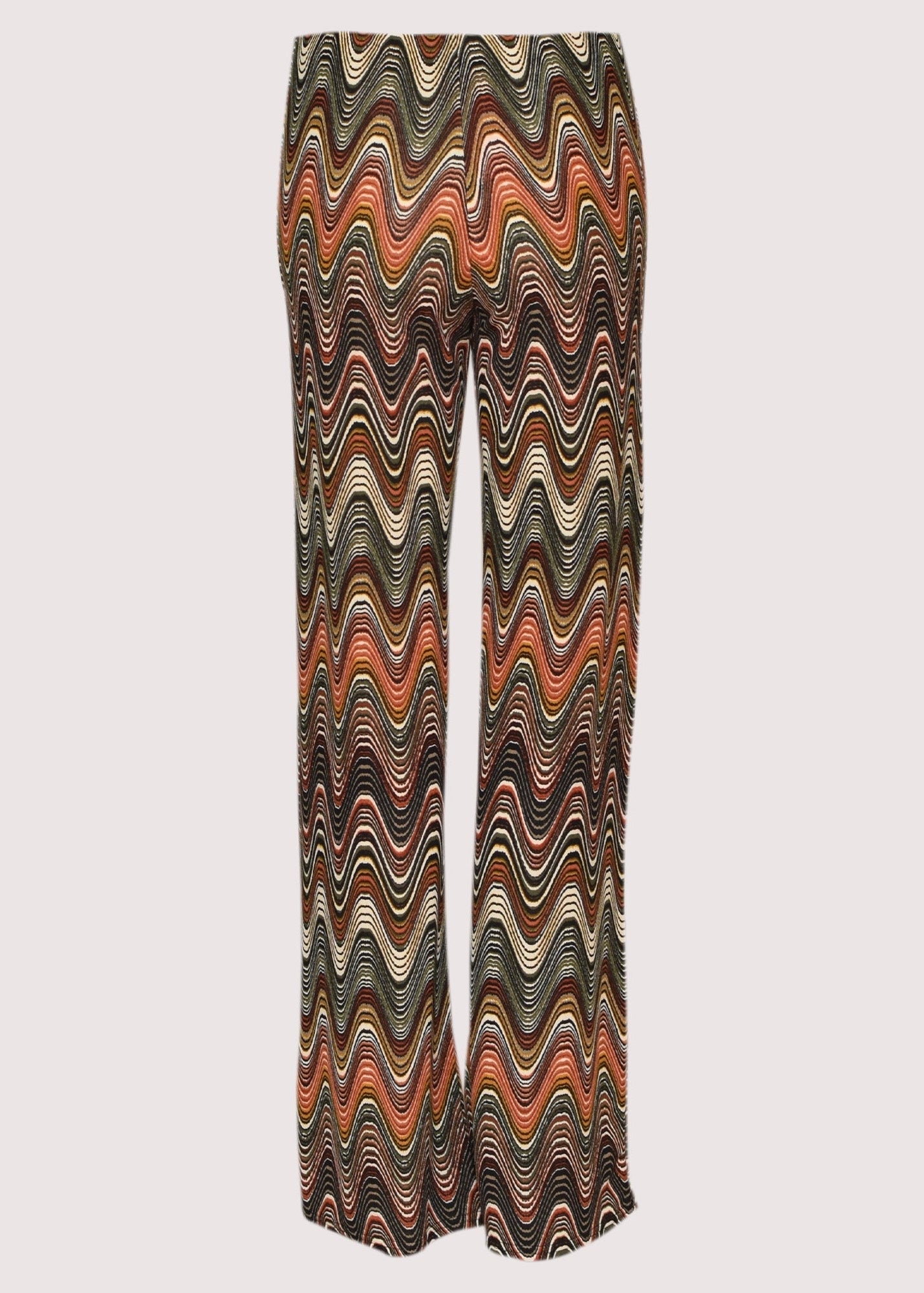 Guax sage multi brushed printed palazzo trouser