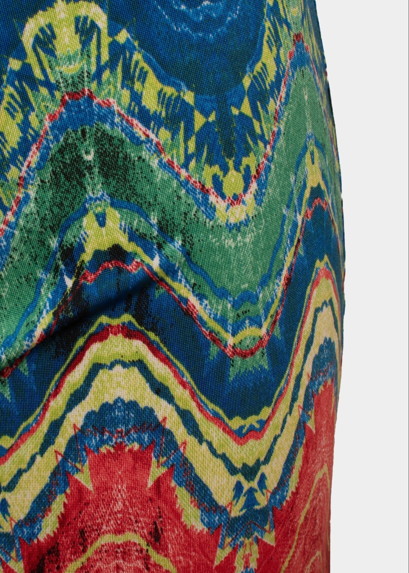 Guax french jersey red/royal printed palazzo trouser