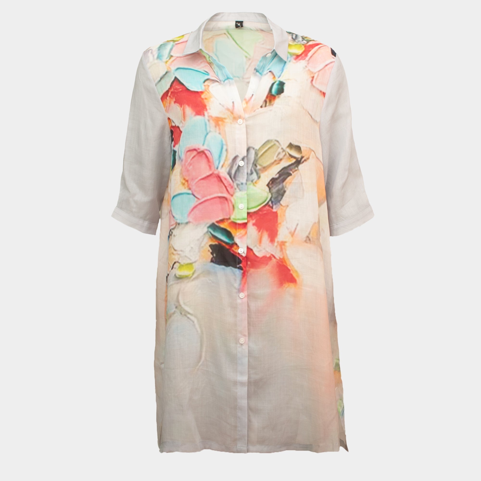 Amber linen tunic shirt