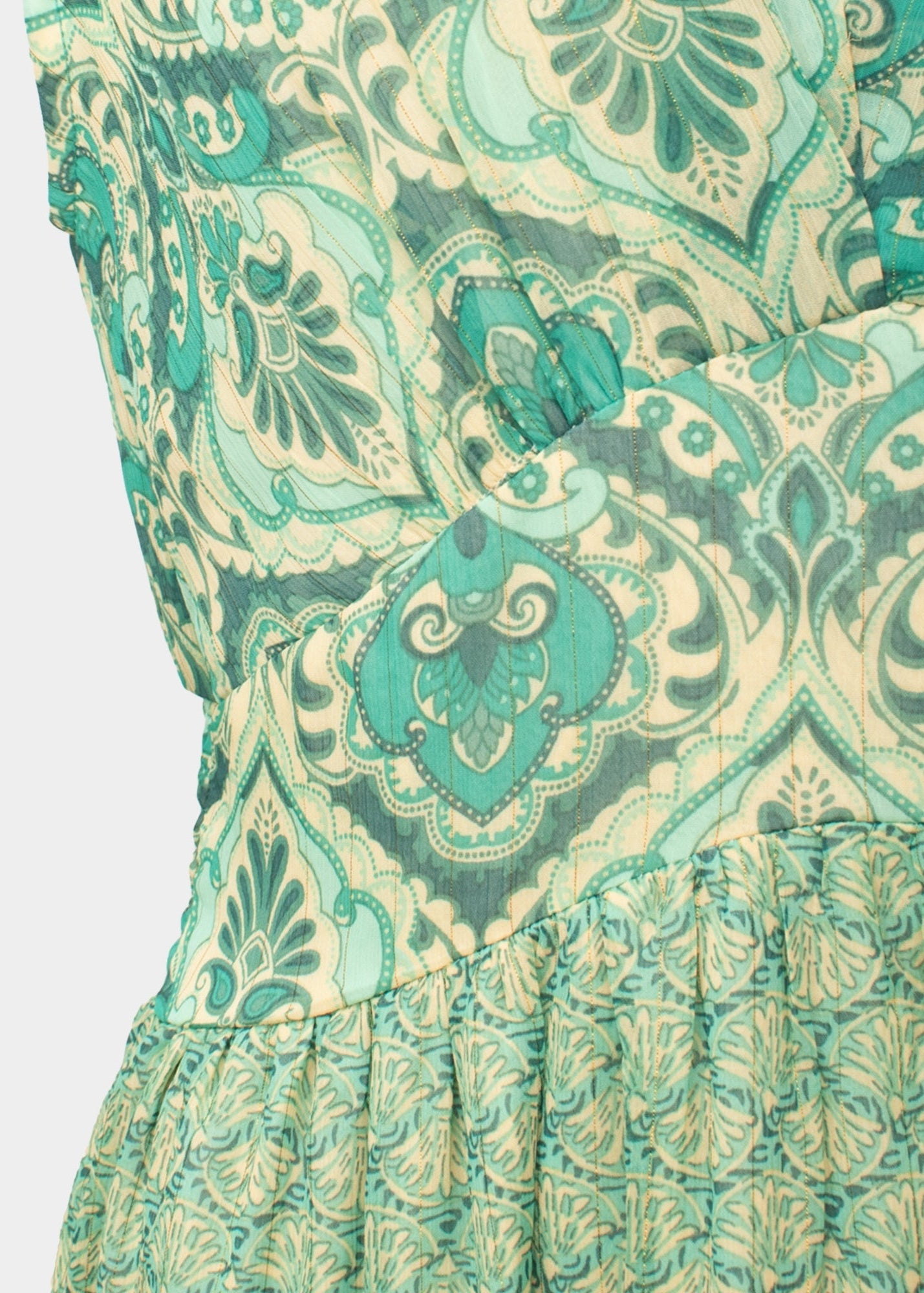 Ellis - Paisley chiffon maxi dress