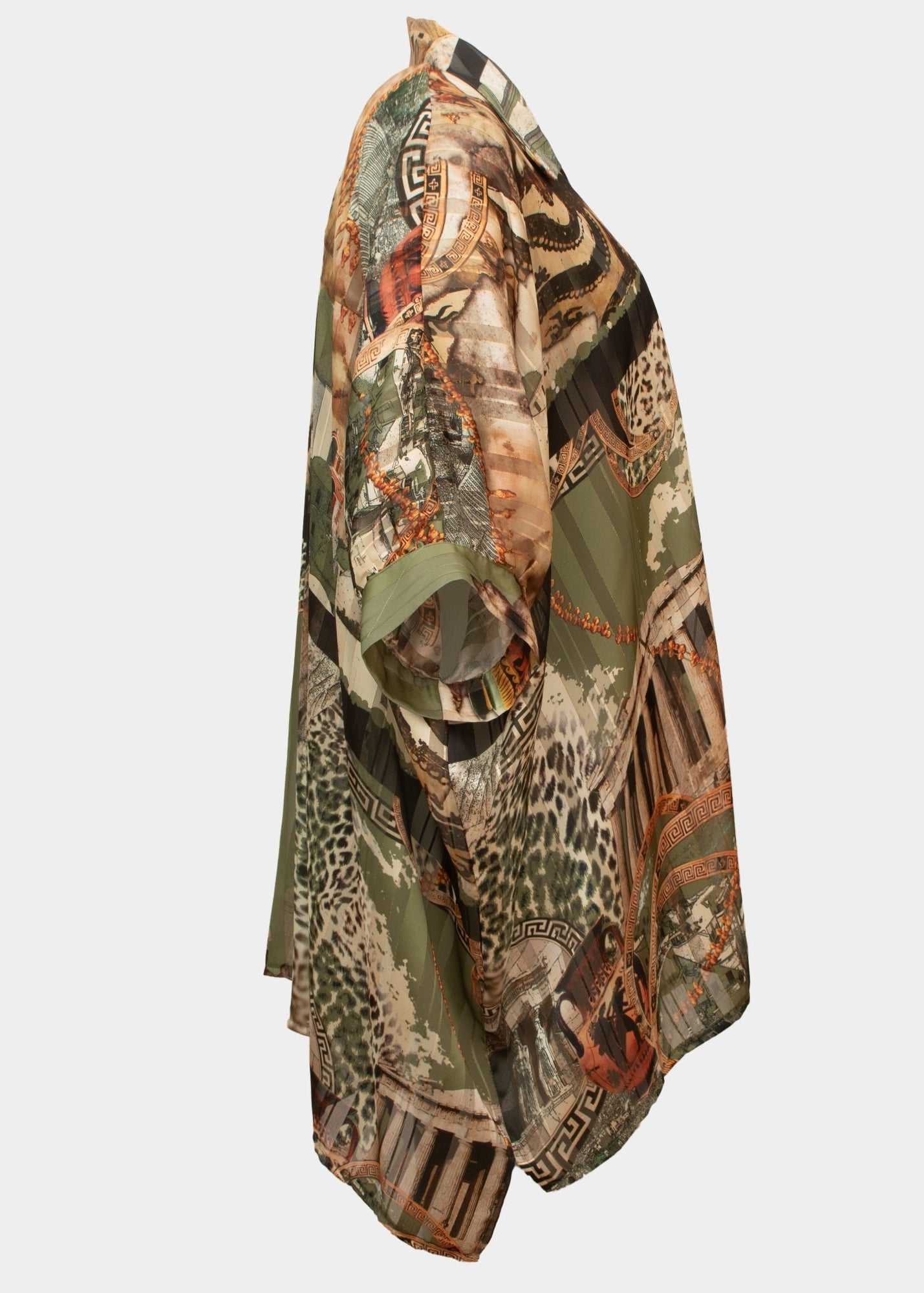 Troc Scenery chiffon relaxed fit blouse
