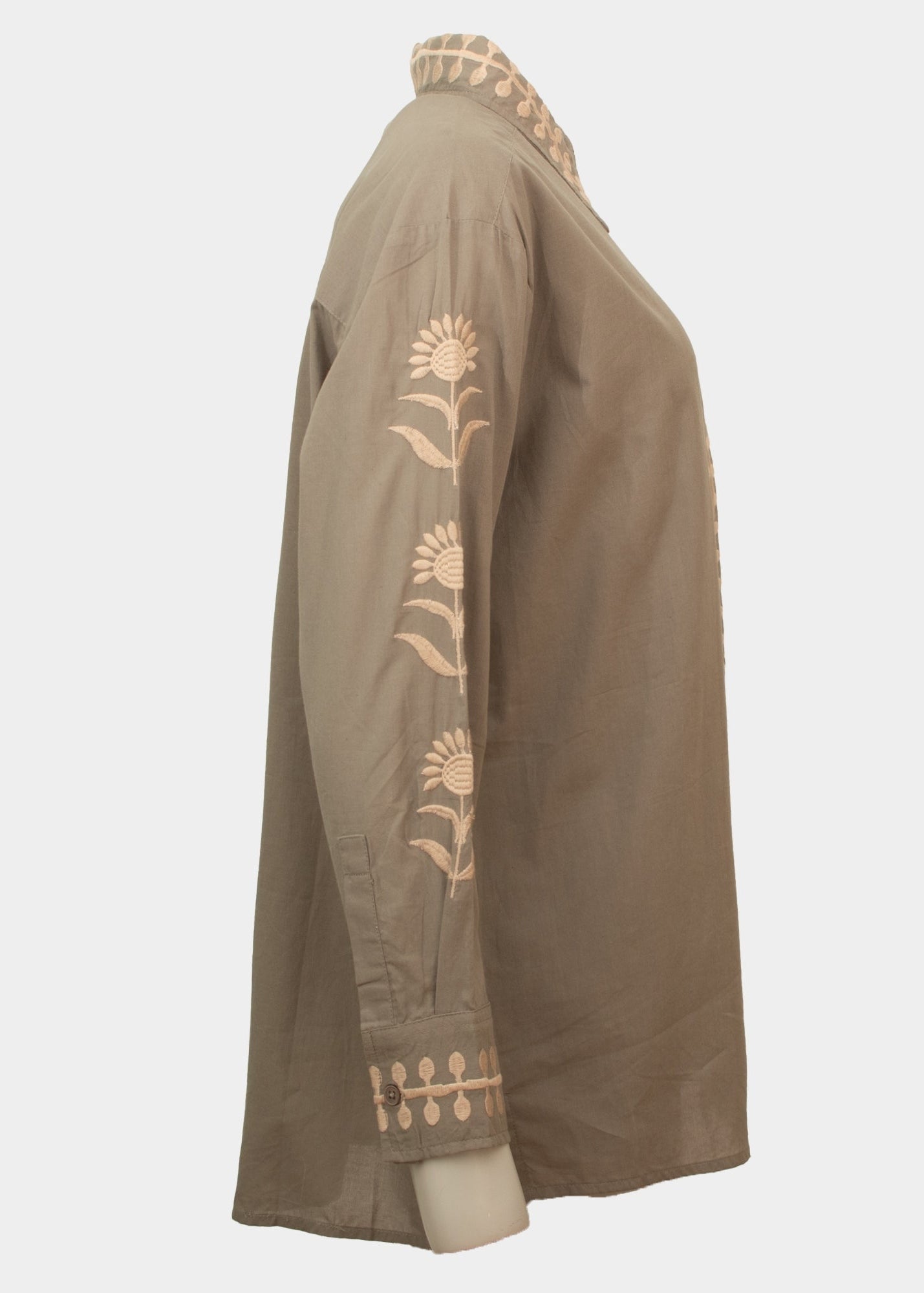 Colleen Embroidered cotton shirt