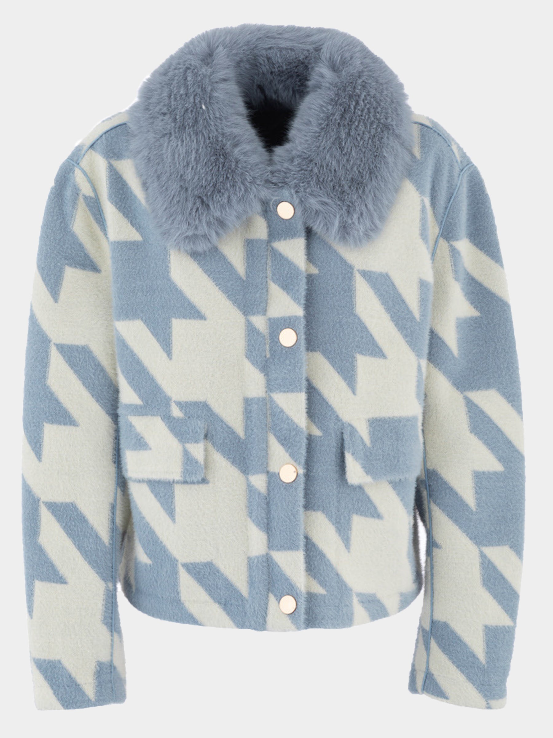 Jenna - Reversible fur collar jacket