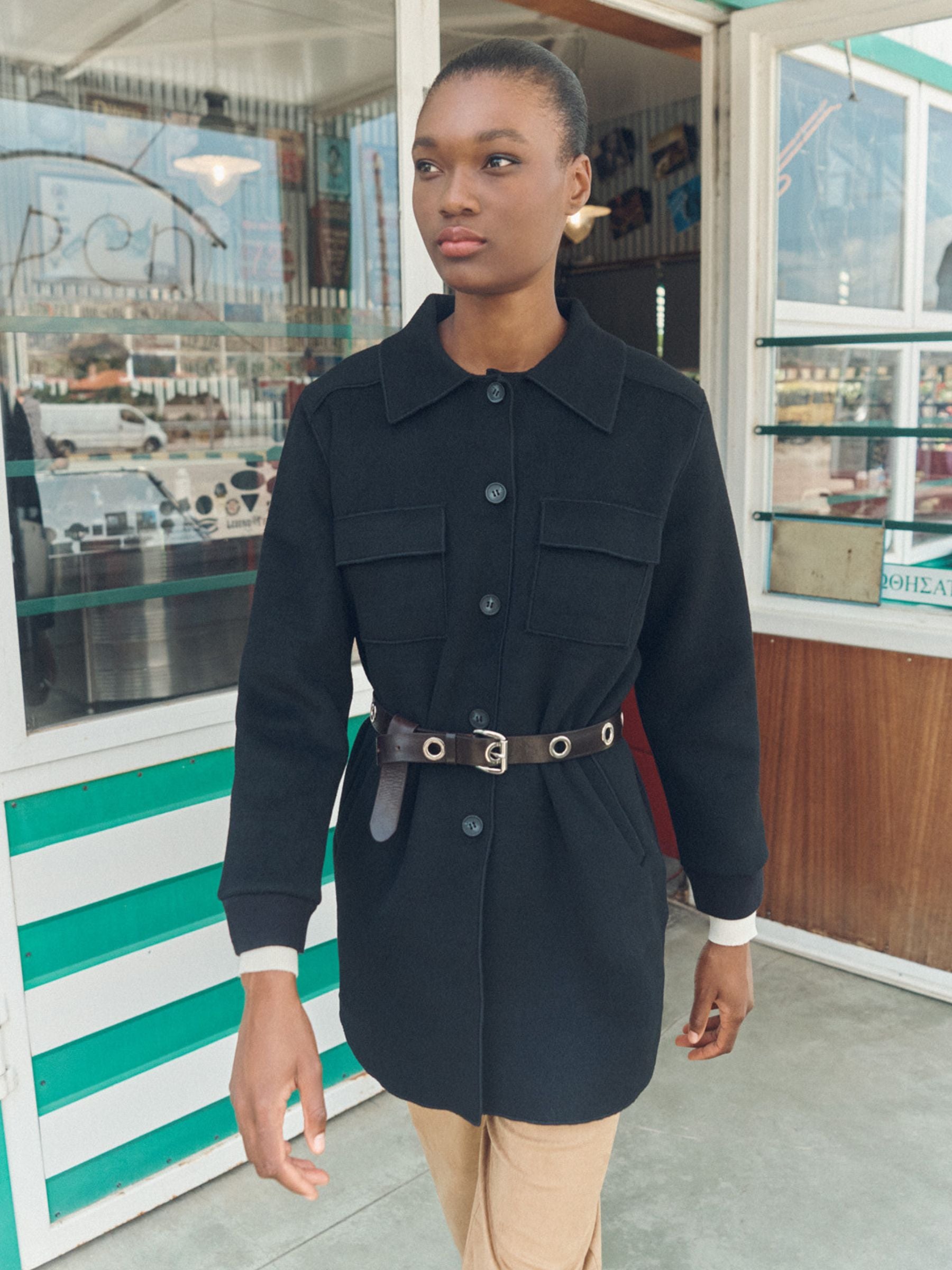 Heidi - Knitted shirt jacket