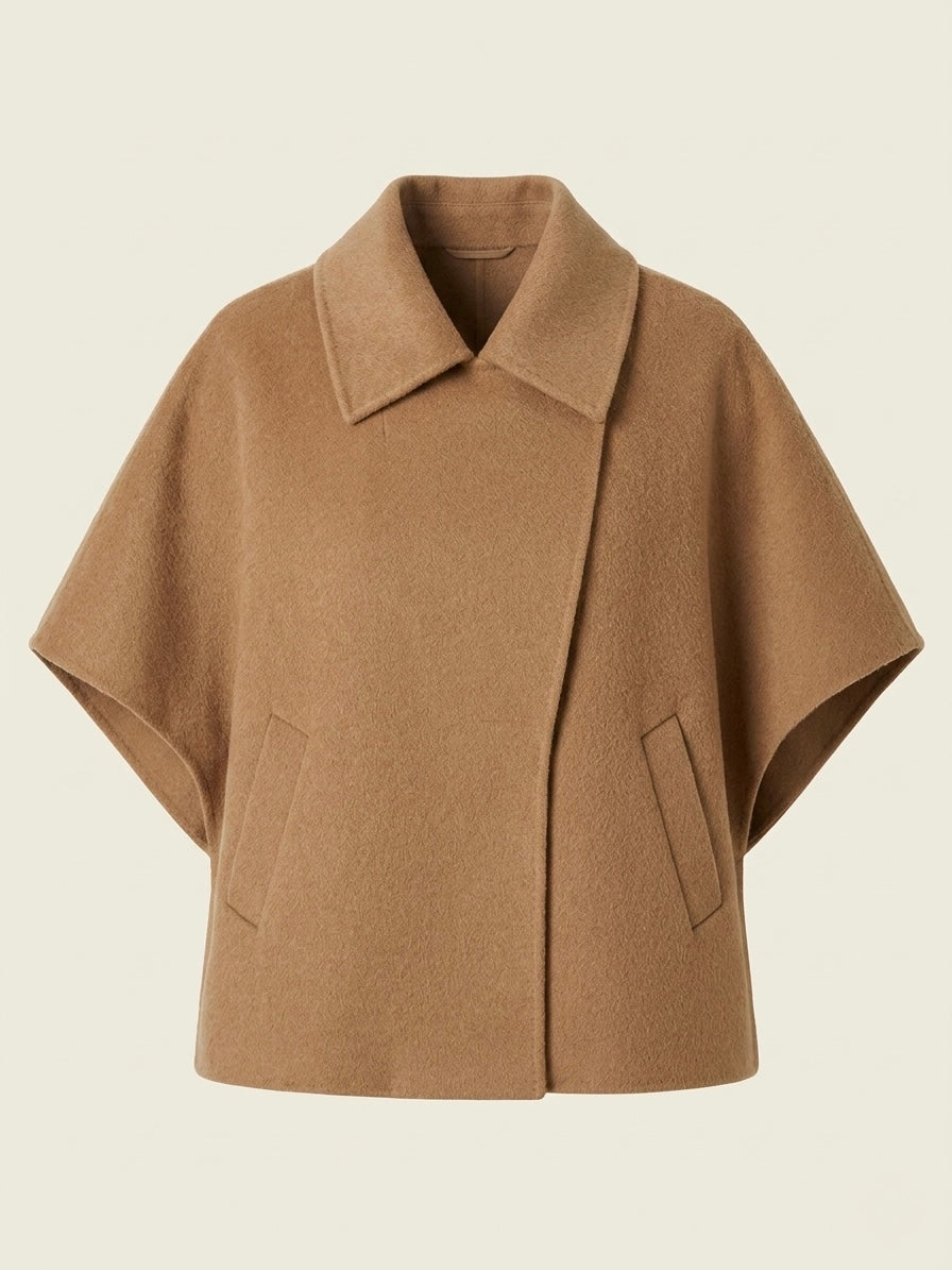 Amara - Wool blend cape jacket