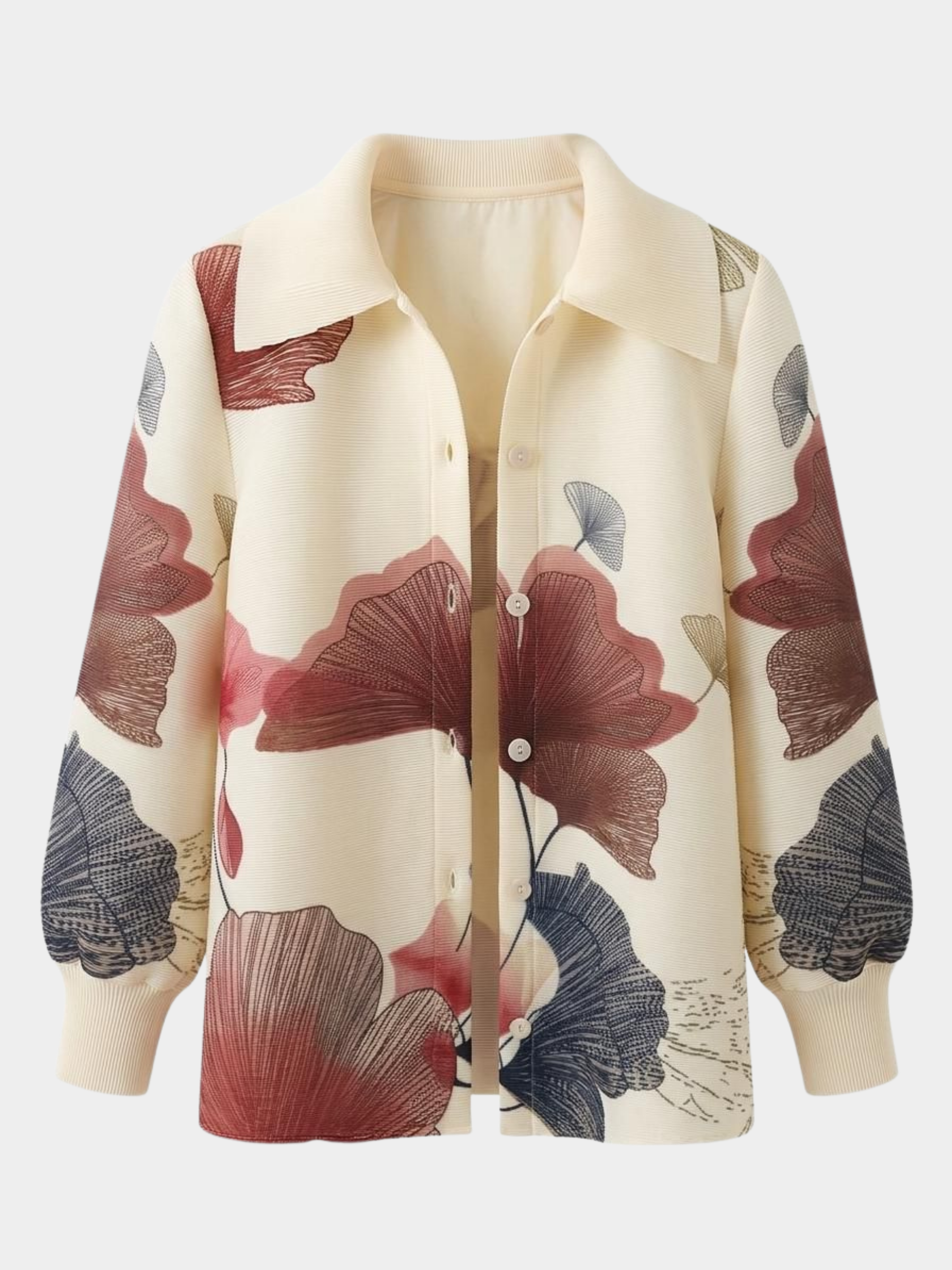 Marlyn - Pleated 3/4 sleeve jacket
