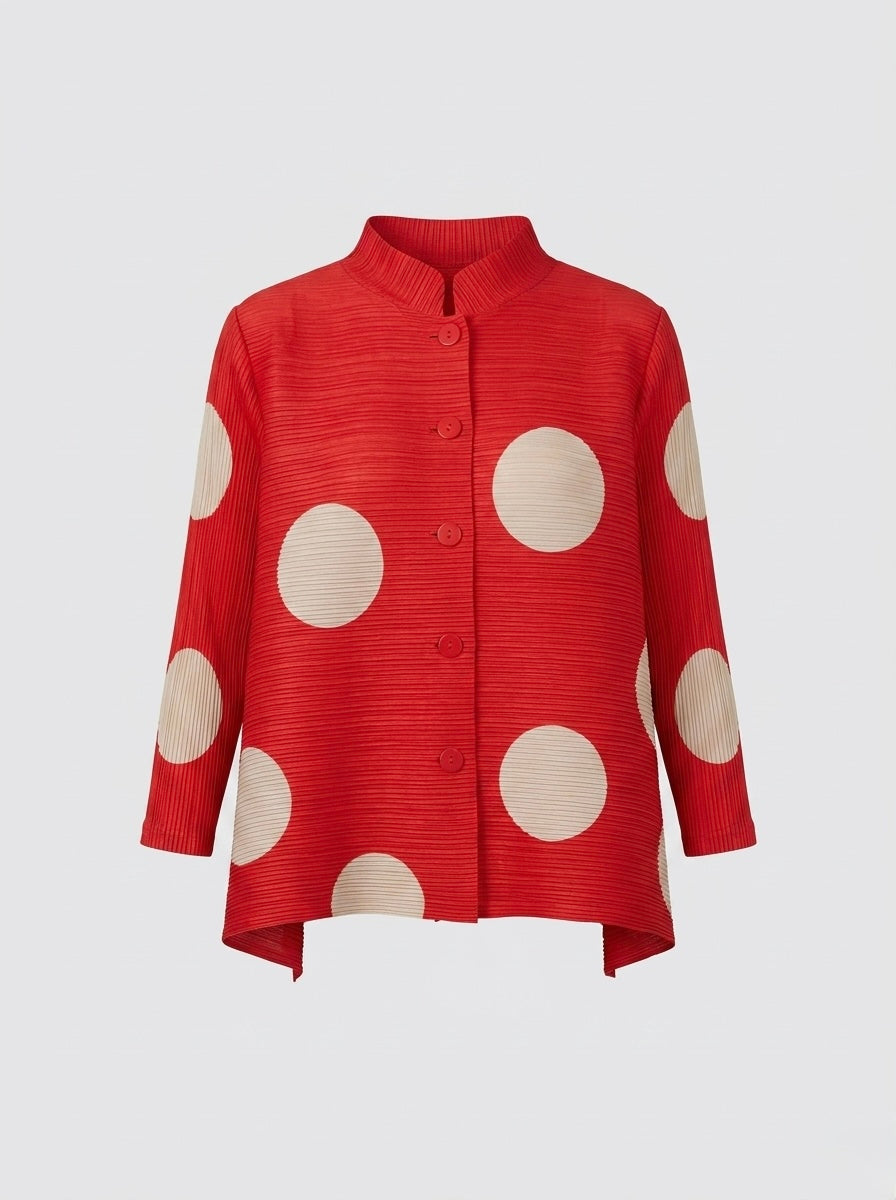 Eden - Short spot pleated jacket
