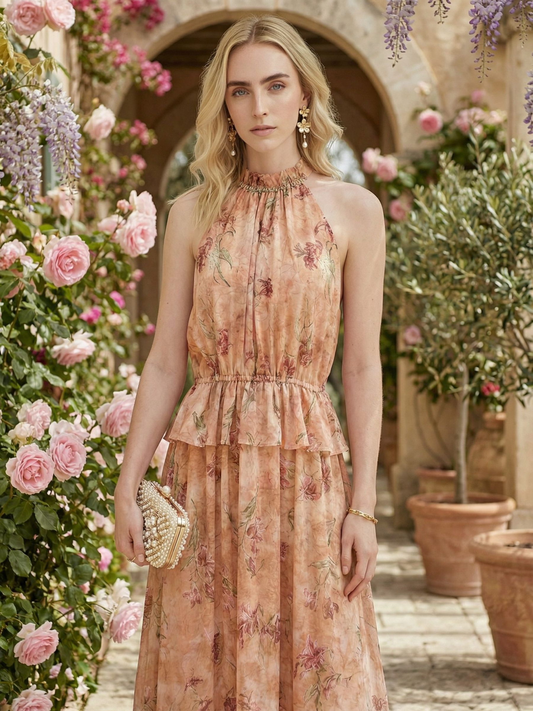 Alyson - Printed maxi dress