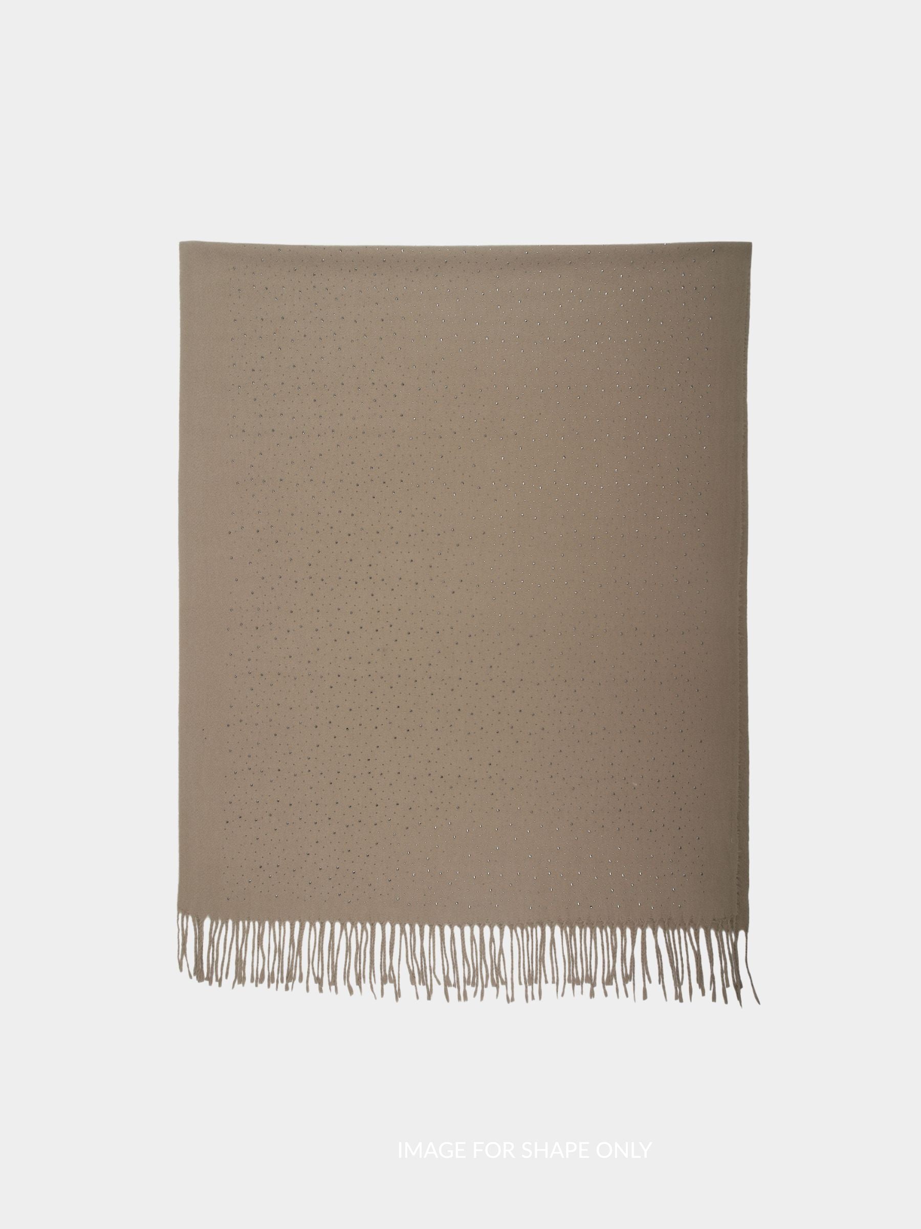 Sparkle - Embellished wool blend scarf