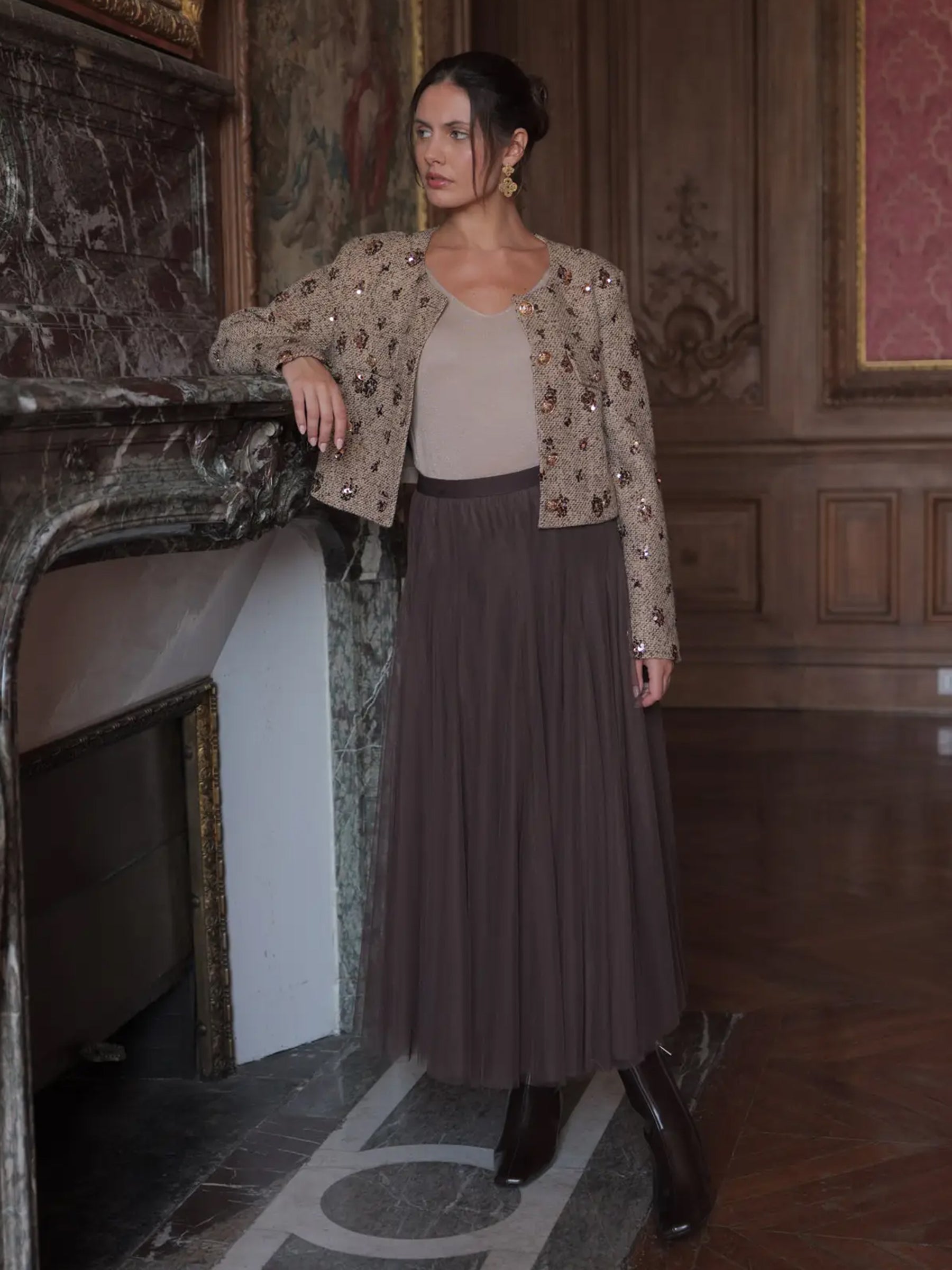 Emma - Tweed/Sequin jacket