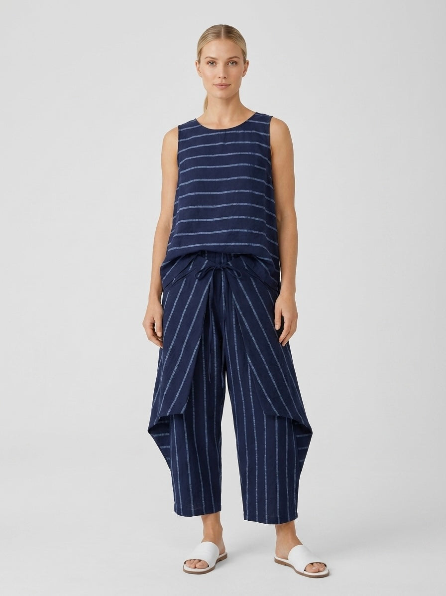 Elsie - Metallic stripe trouser
