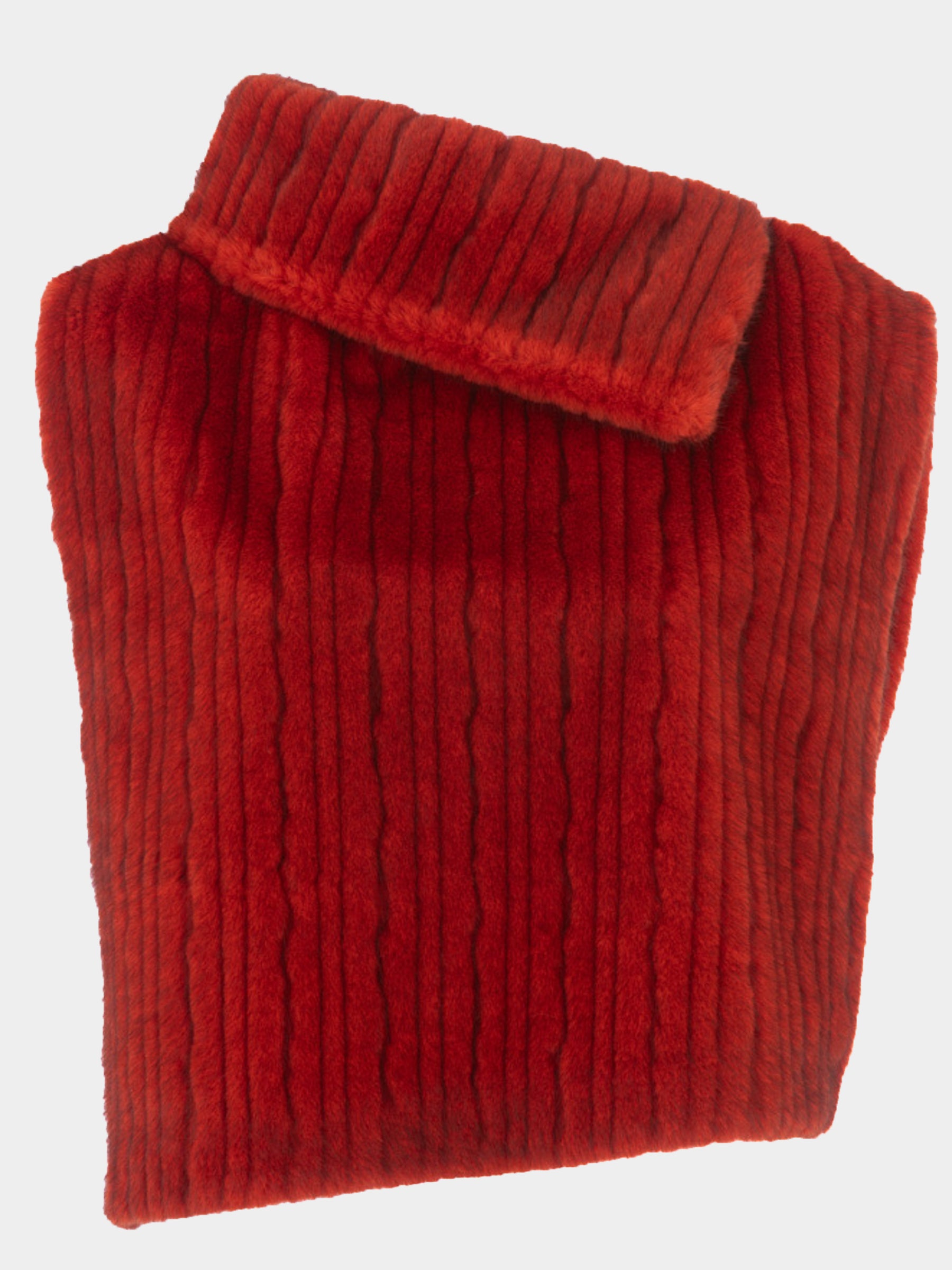 Oya - Faux fur cape gilet Burnt Orange