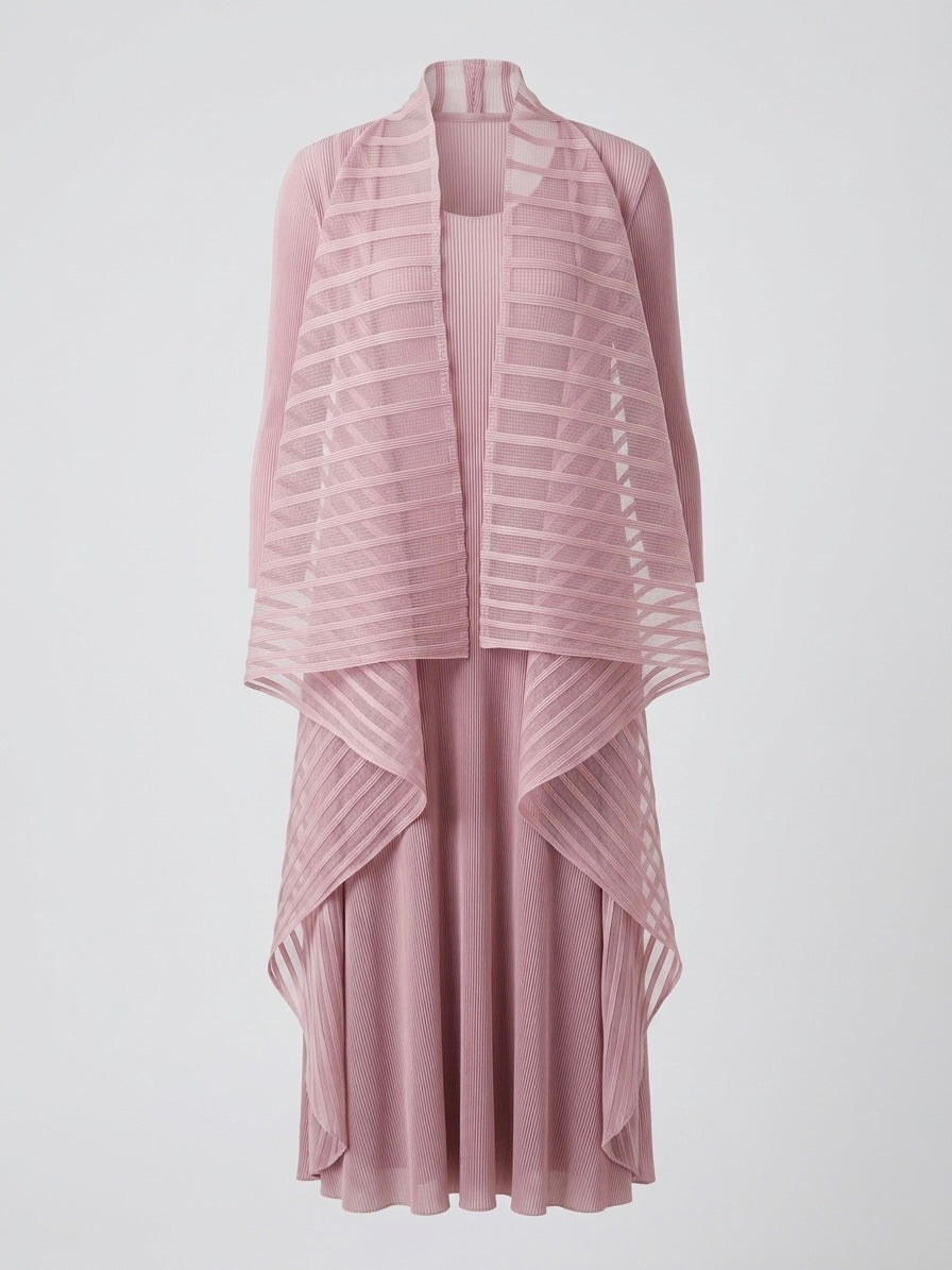 Natalia - Pleated shrug dress