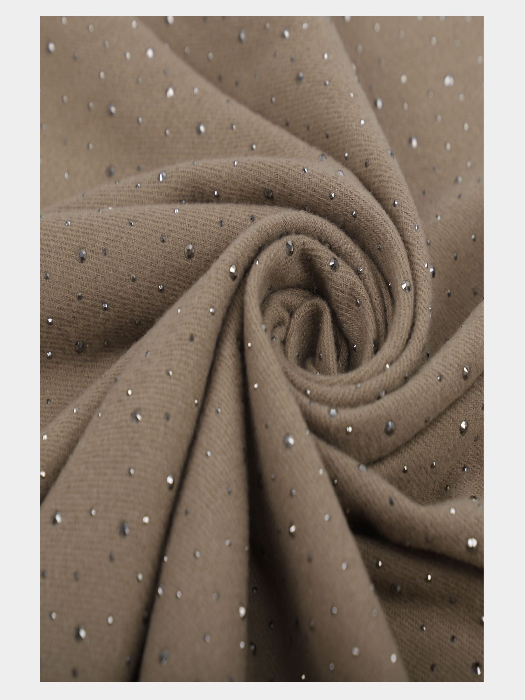 Sparkle - Embellished wool blend scarf