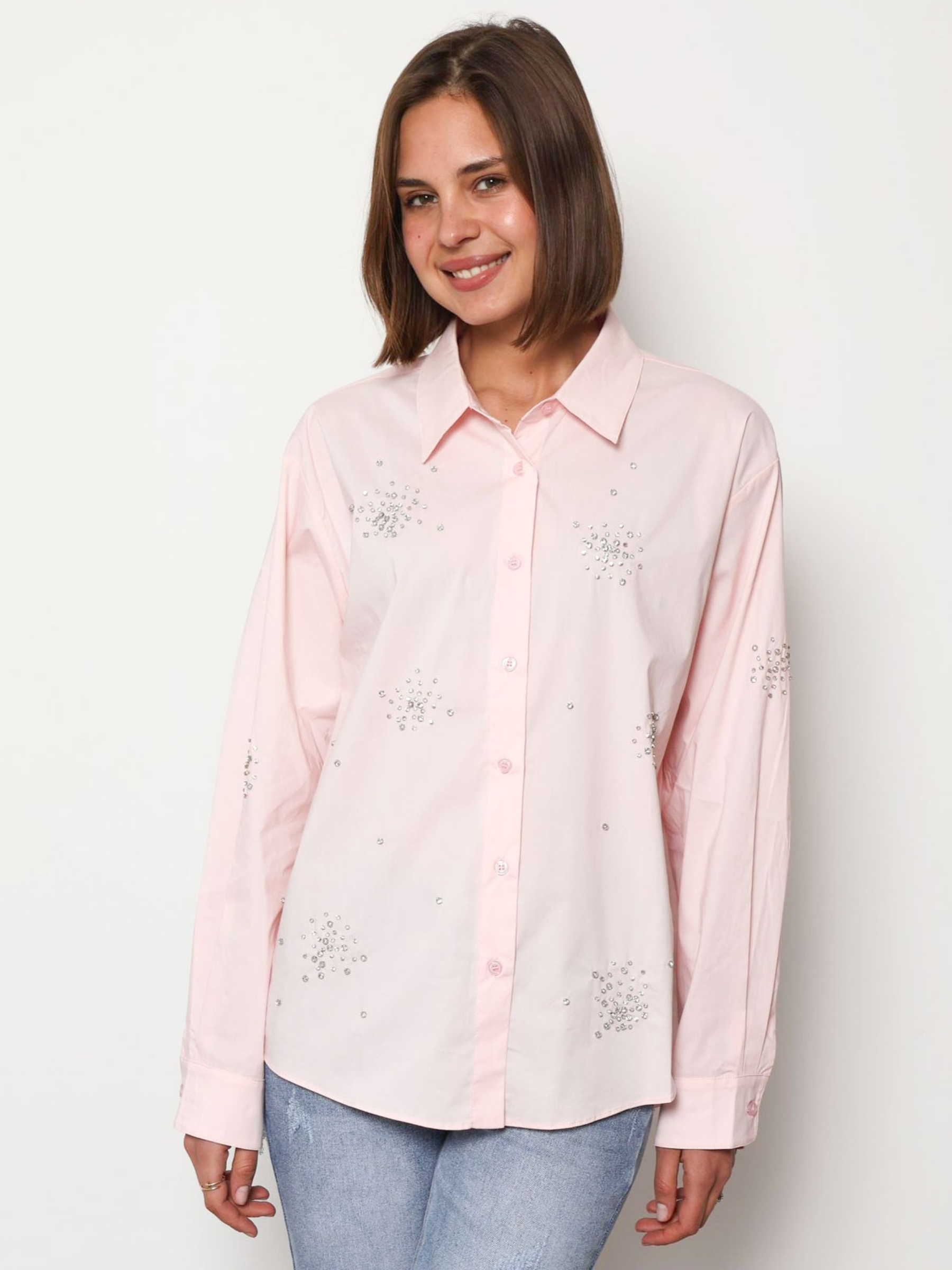 Annabelle - Diamante cluster shirt