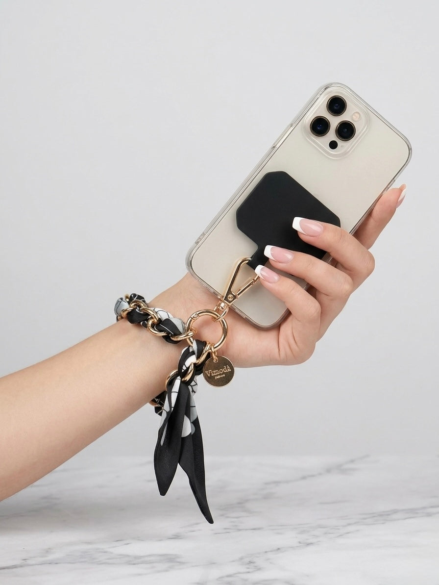 Jessie - Scarf print phone wrist strap