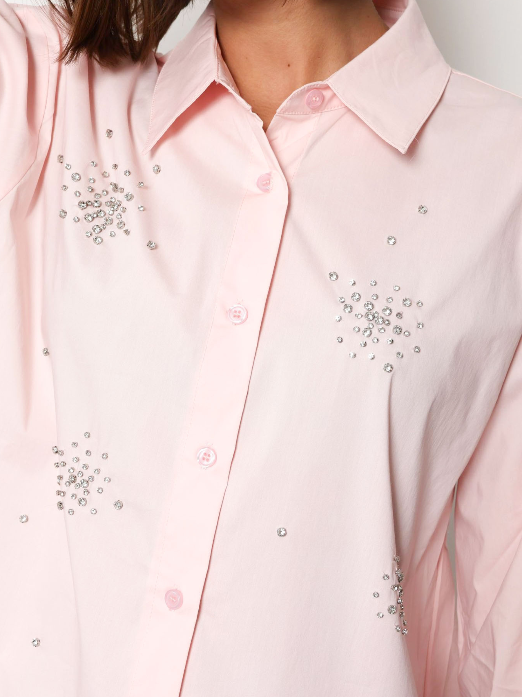 Annabelle - Diamante cluster shirt
