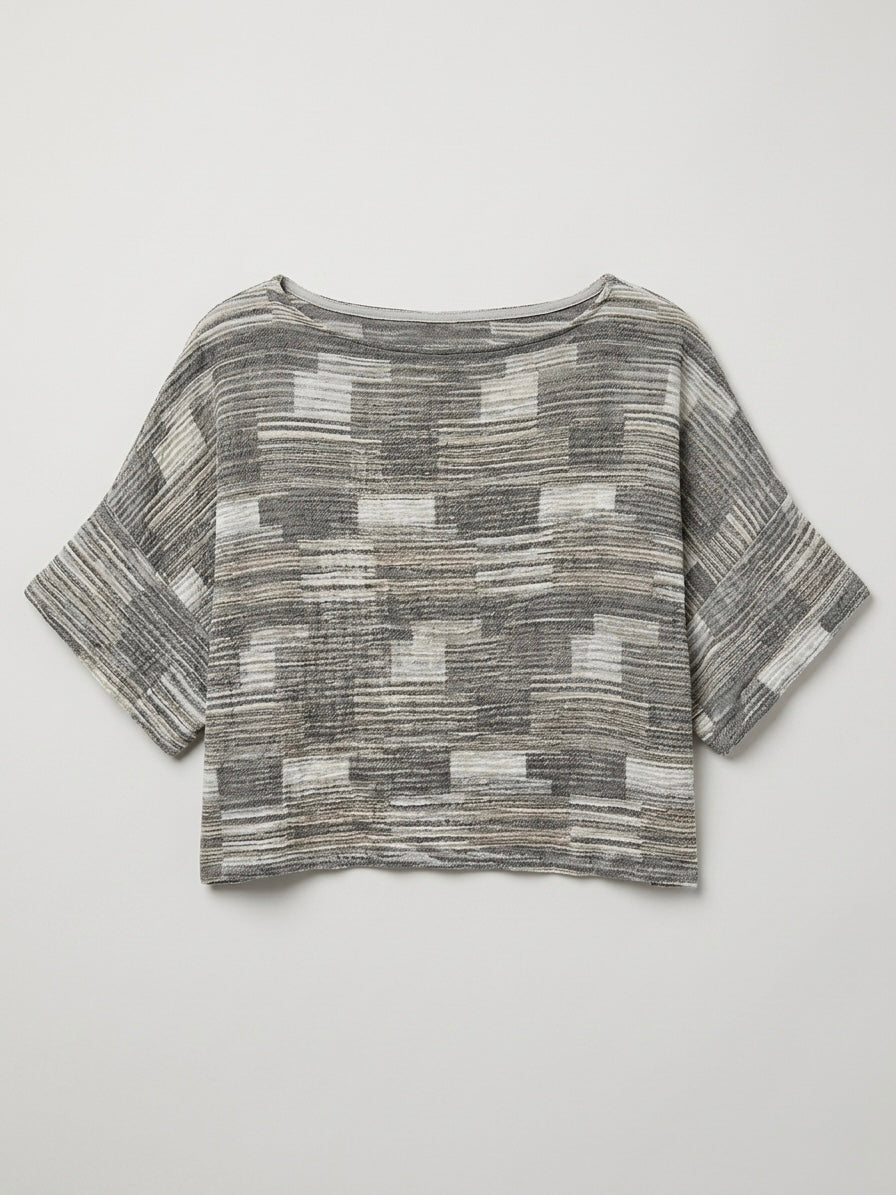Elsa - Printed slub top