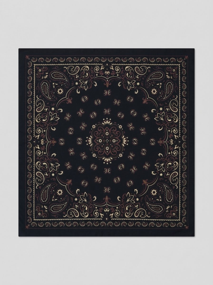 Peyton - Paisley wool blend scarf