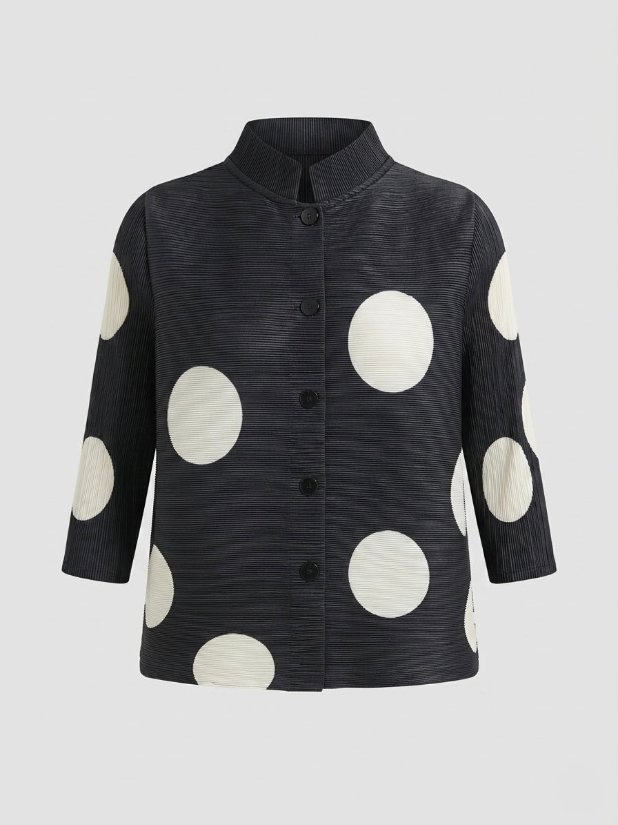 Eden - Short spot pleated jacket