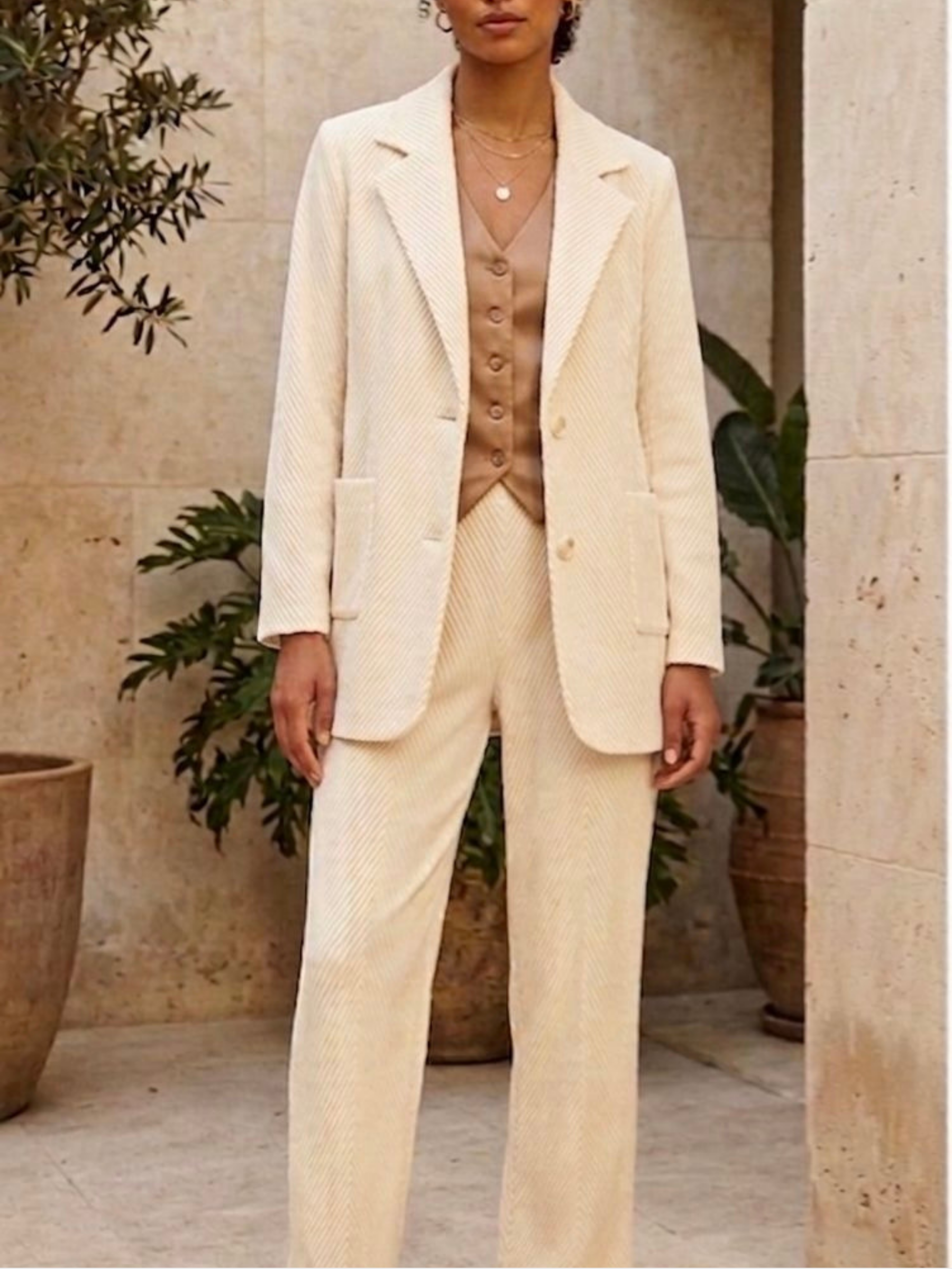 Abel - Chevron pleat jacket