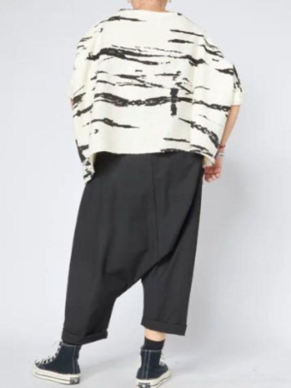 Adelaide - Slash neck zebra top