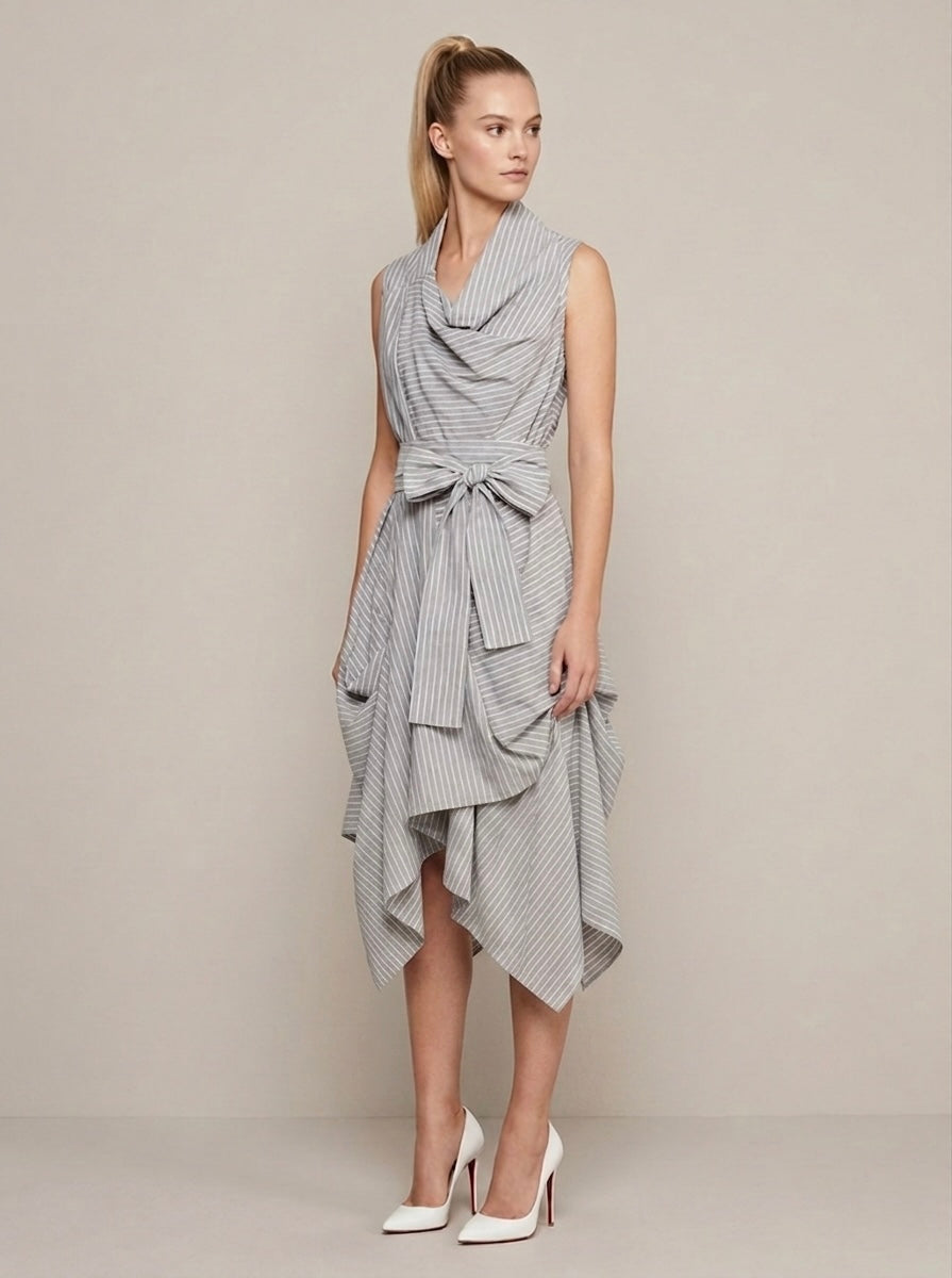 Bethany - Woven striped dress
