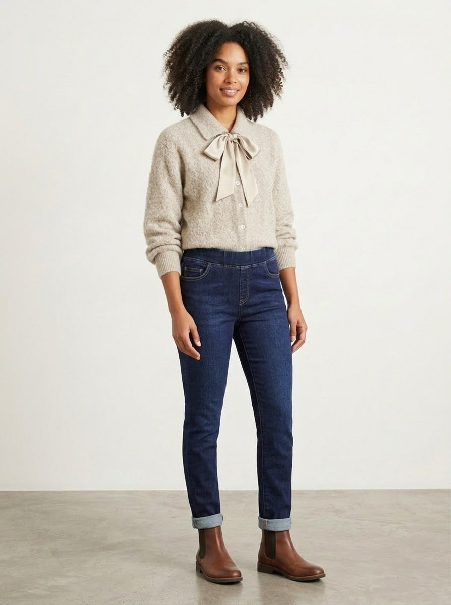 Jess - Denim tregging trouser